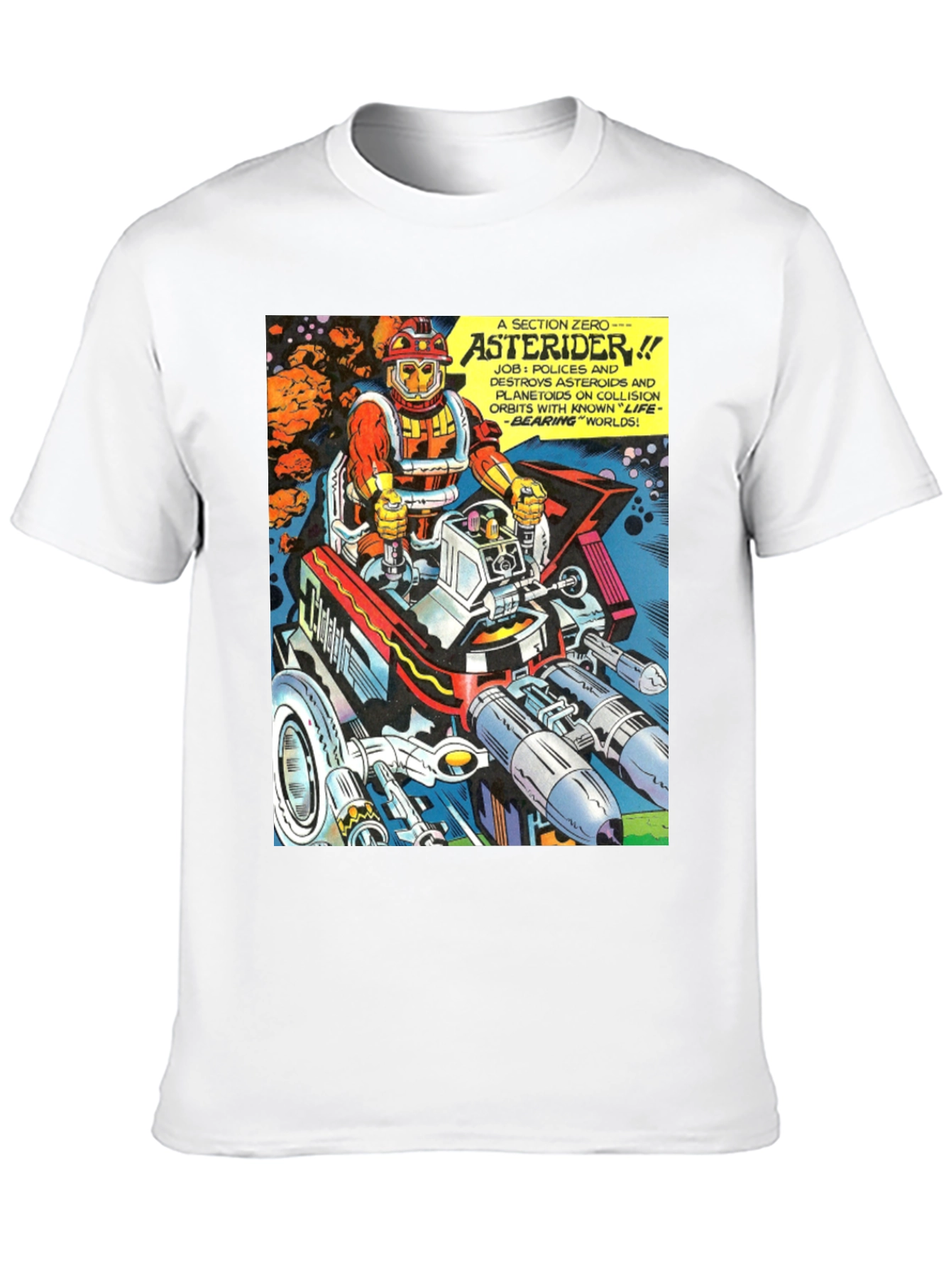 Asterider Comic T-Shirt - Space Patrol Tee