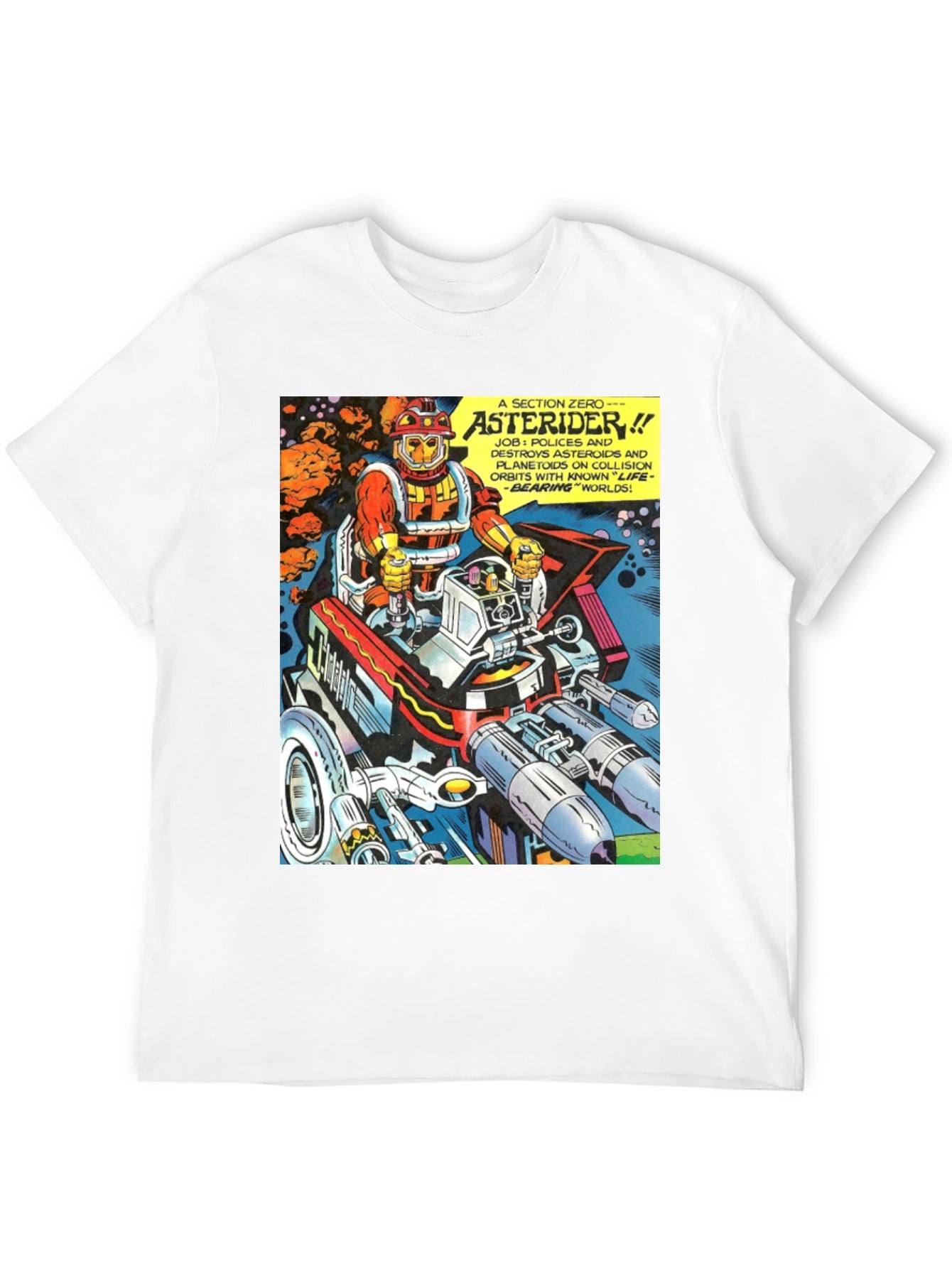 Asterider Comic T-Shirt - Space Patrol Tee