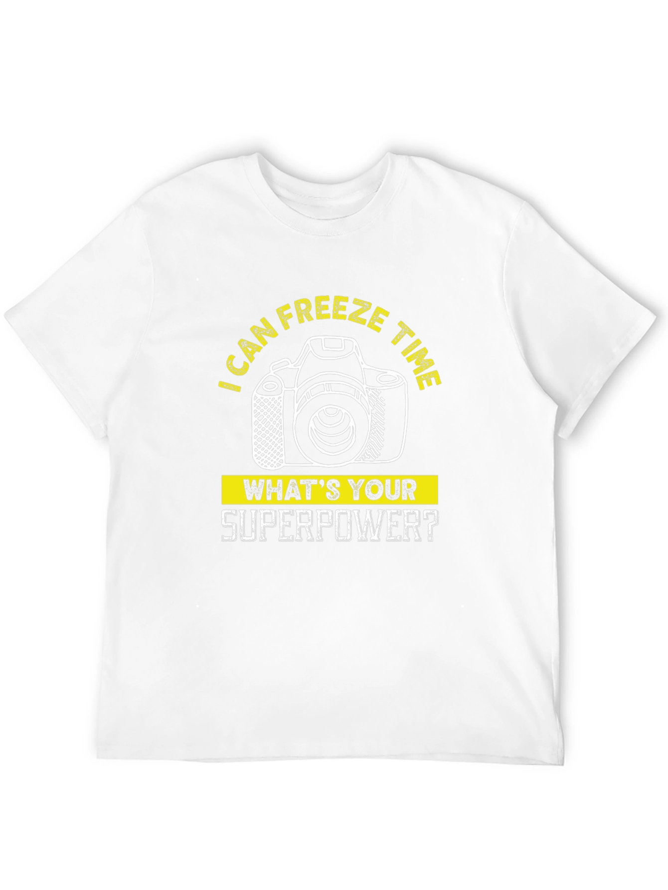 Freeze Time Camera Graphic Tee - Photographer Superpower