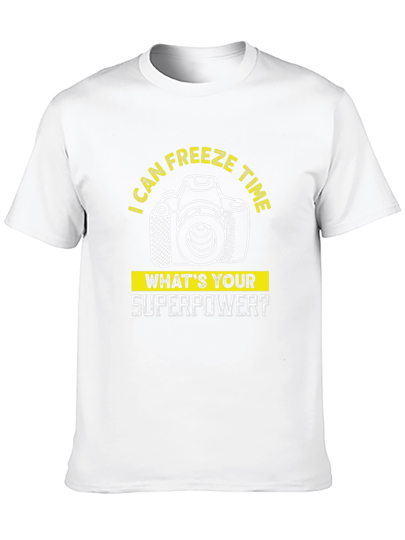 Freeze Time Camera Graphic Tee - Photographer Superpower