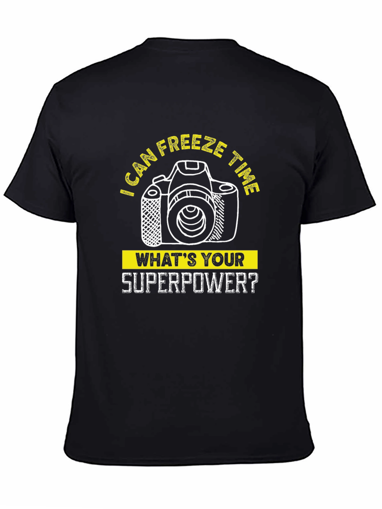 Freeze Time Camera Graphic Tee - Photographer Superpower