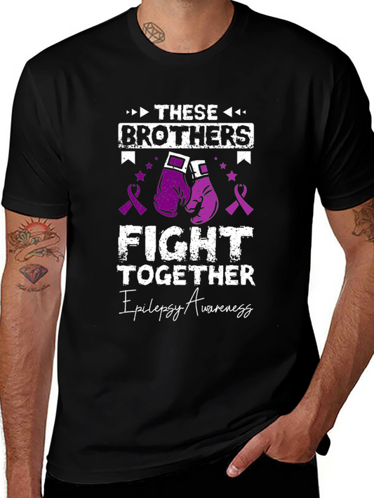 Epilepsy Awareness Brothers Fight Together T-Shirt
