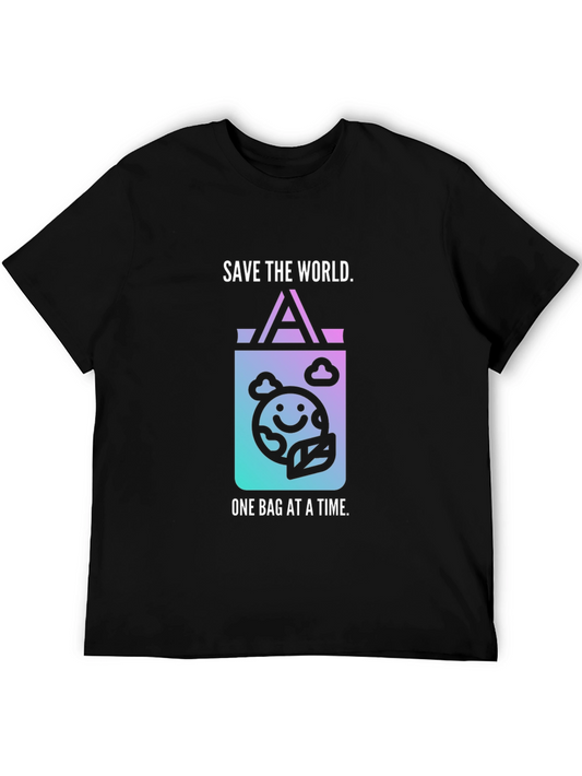 Eco-Friendly Save the World Graphic Tee