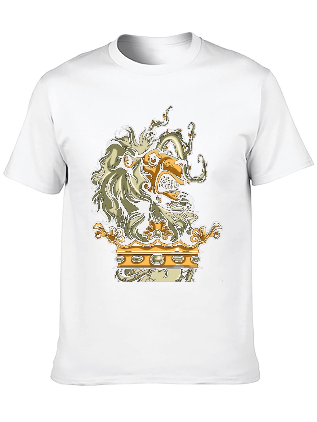 Lion Crown Graphic Black T-Shirt