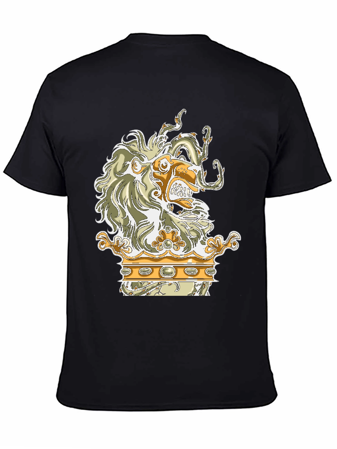 Lion Crown Graphic Black T-Shirt