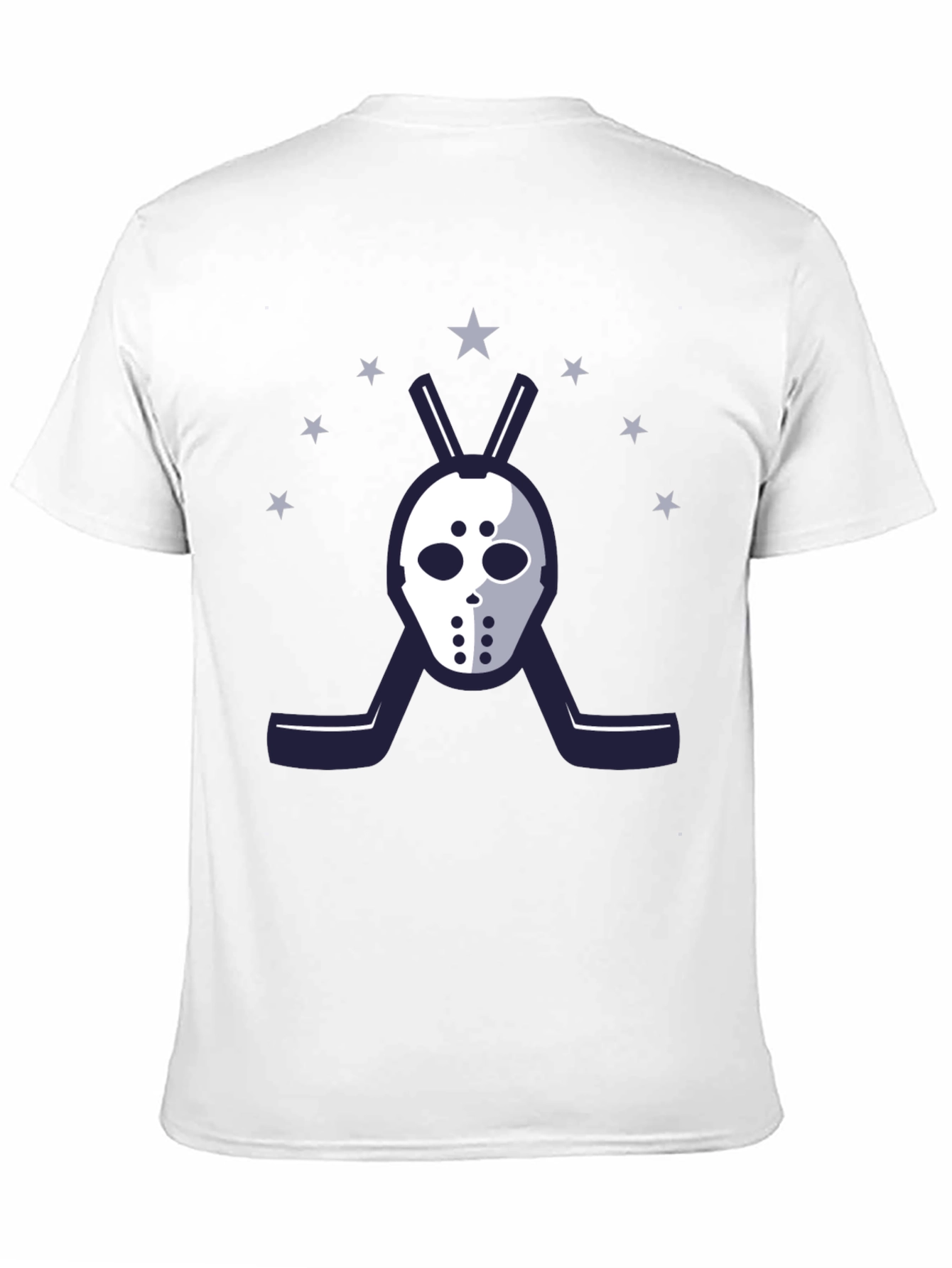 Hockey Mask Graphic T-Shirt - Starry Design