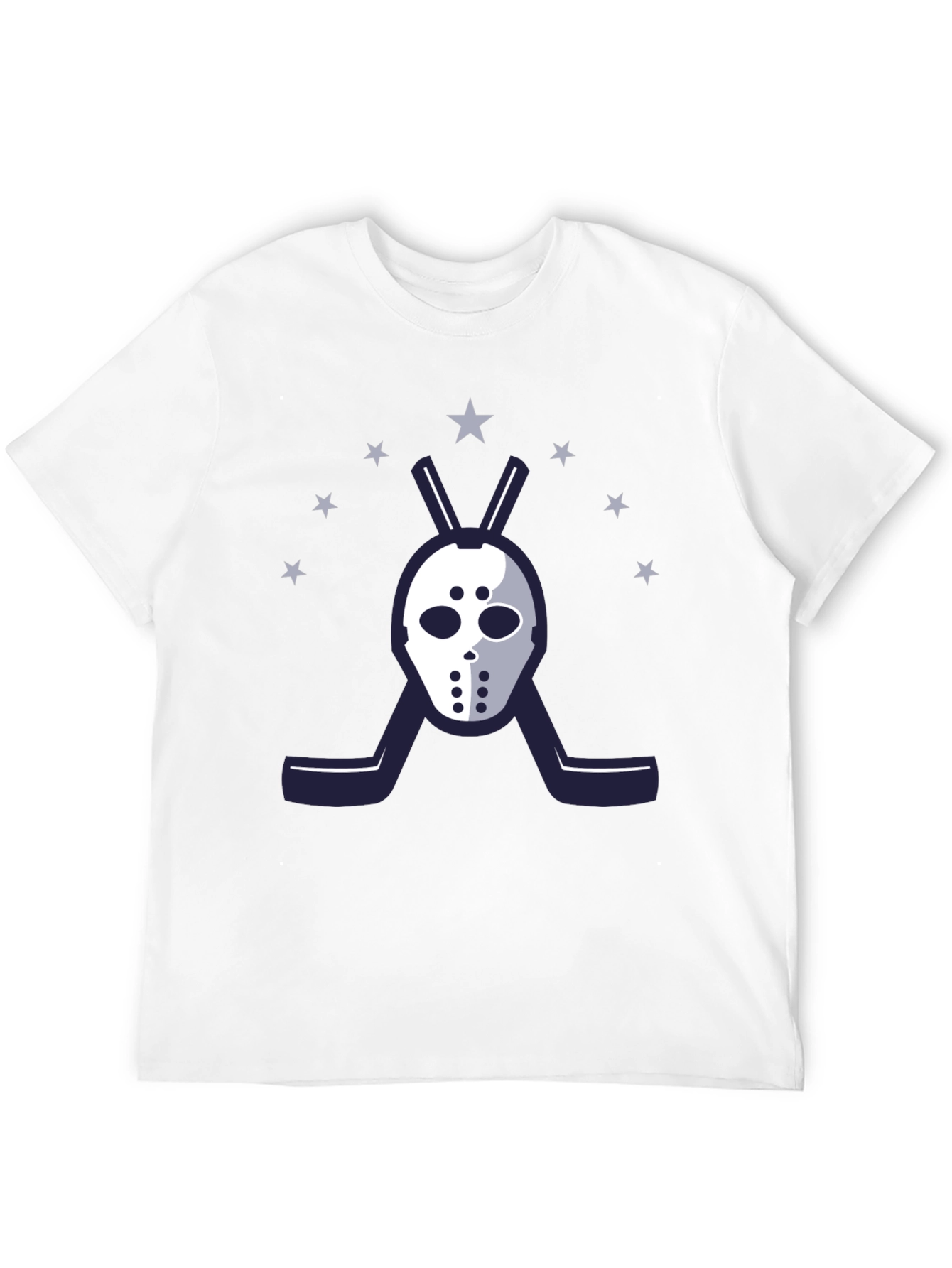 Hockey Mask Graphic T-Shirt - Starry Design