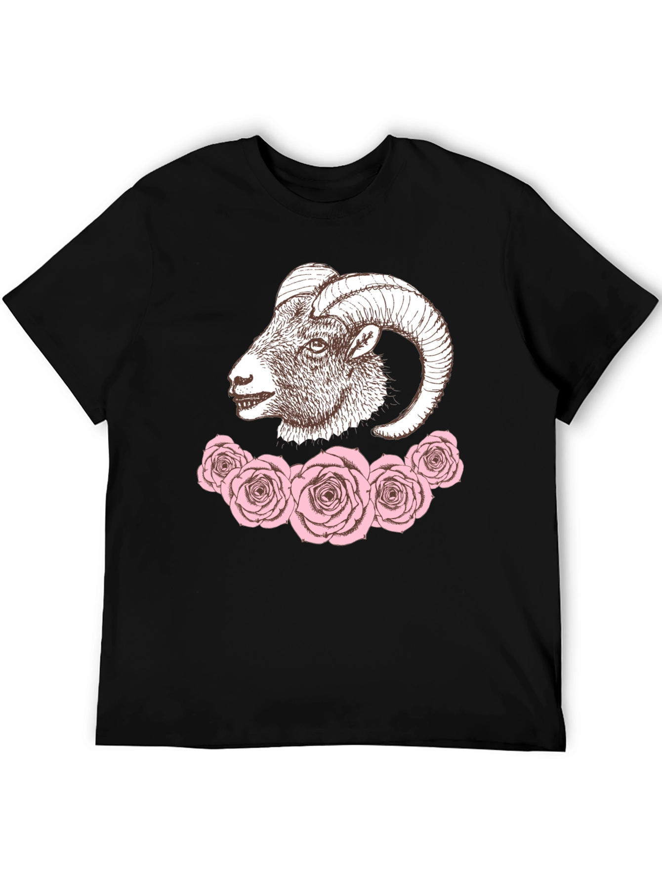 Ram and Roses Graphic Tee