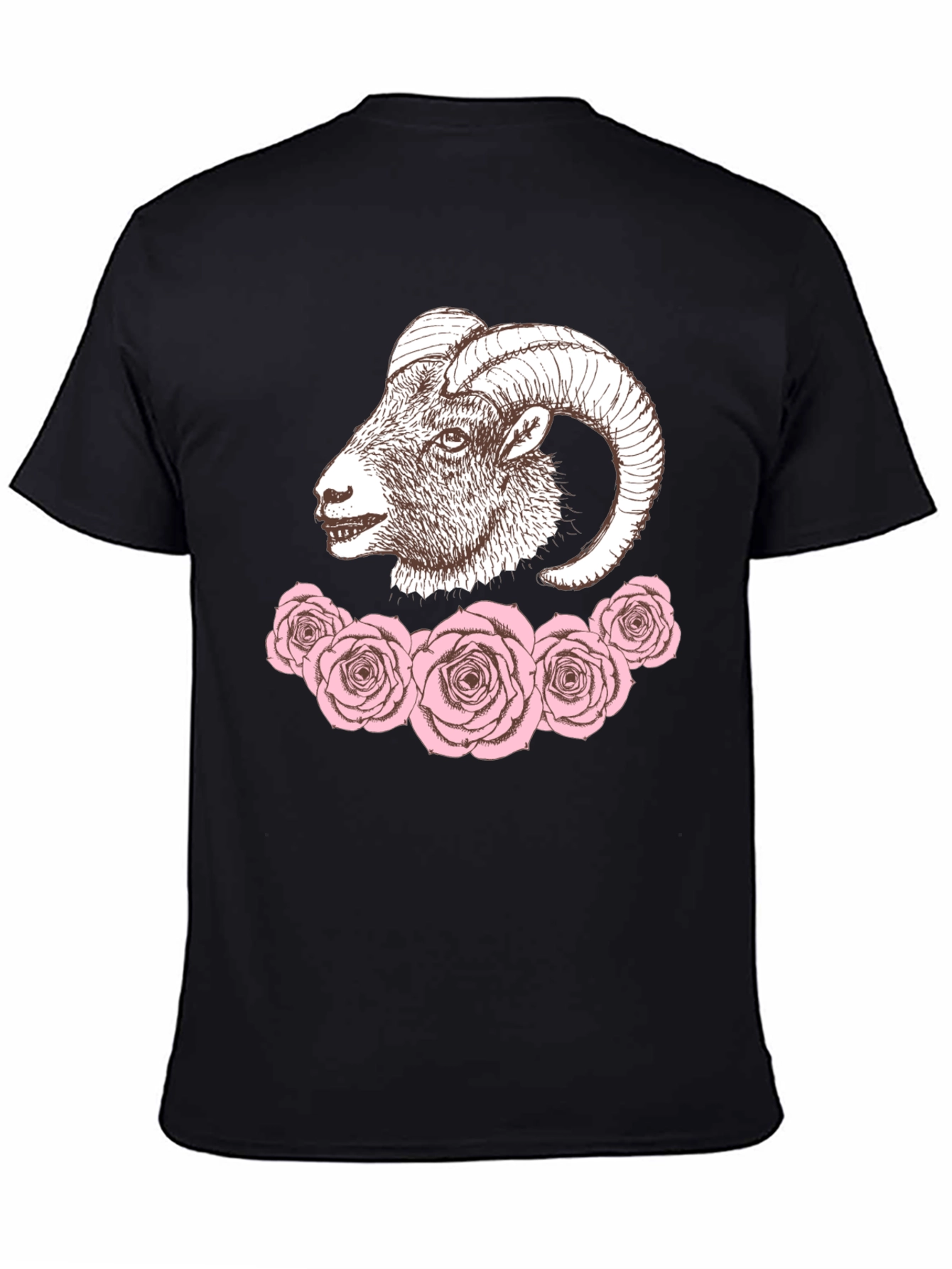 Ram and Roses Graphic Tee