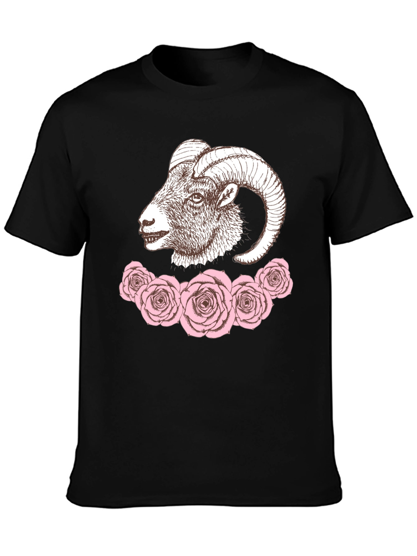 Ram and Roses Graphic Tee