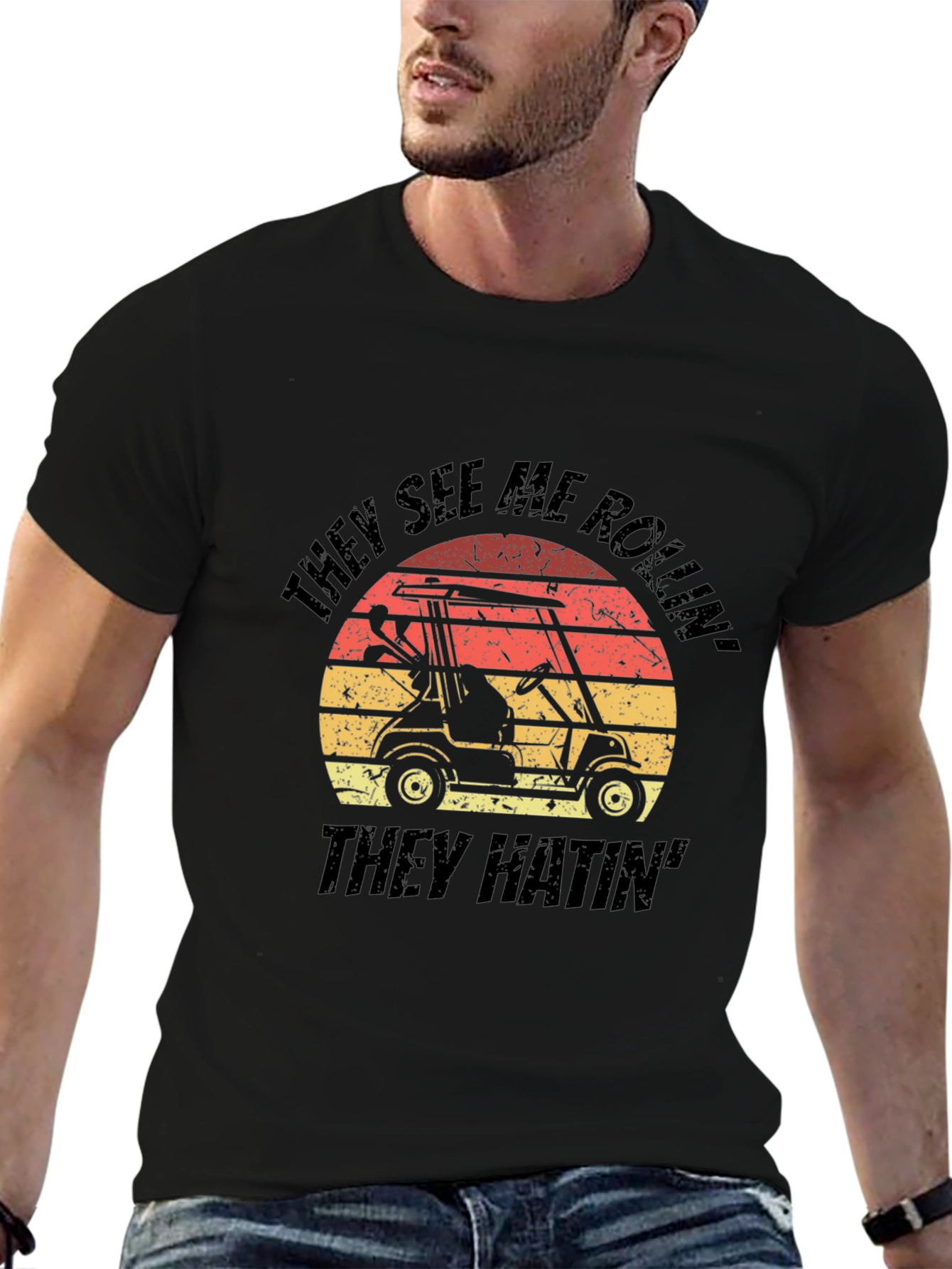 Golf Cart T-Shirt - They See Me Rollin Tee