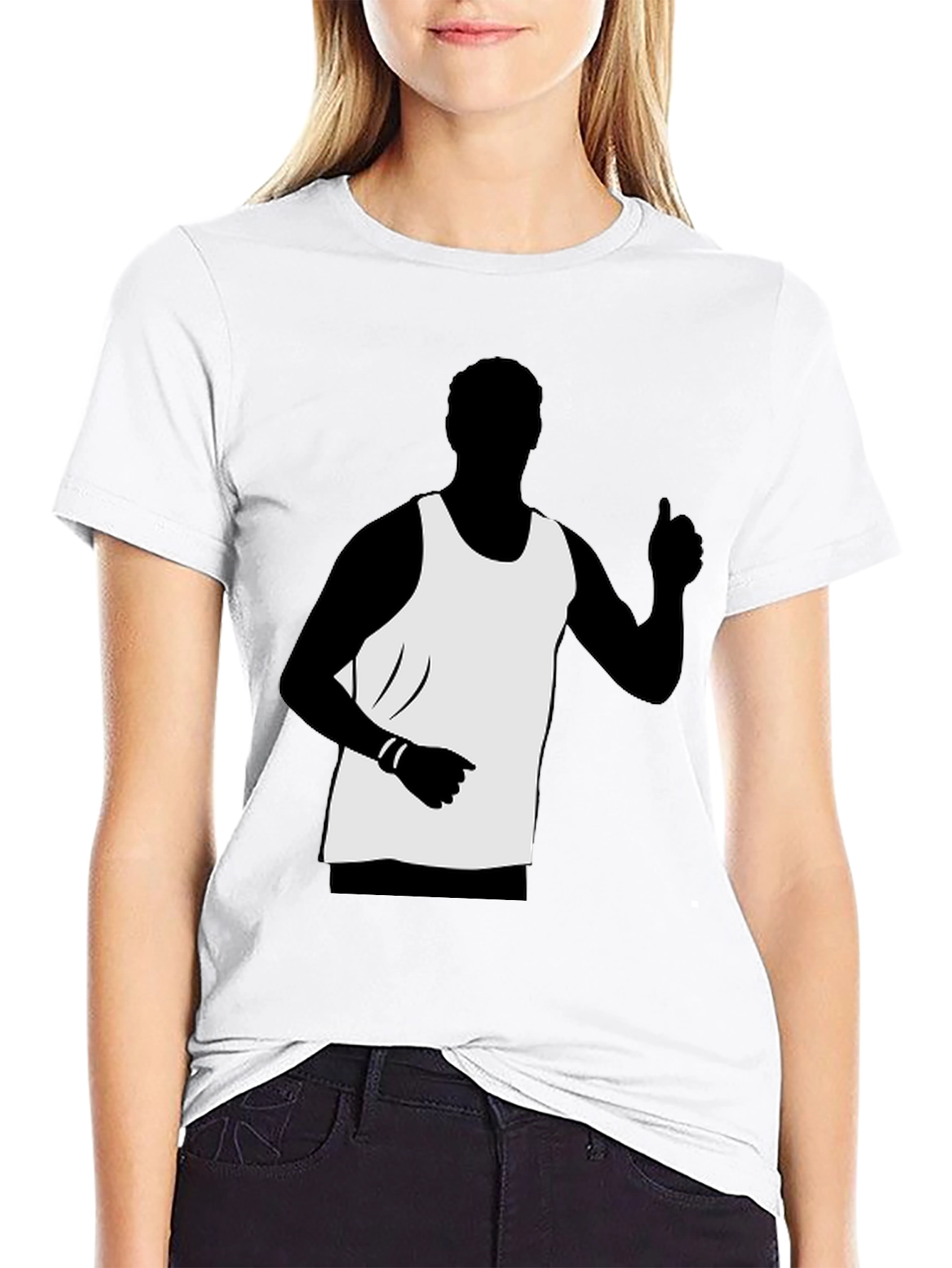 Mens Graphic T-Shirt - Running Silhouette