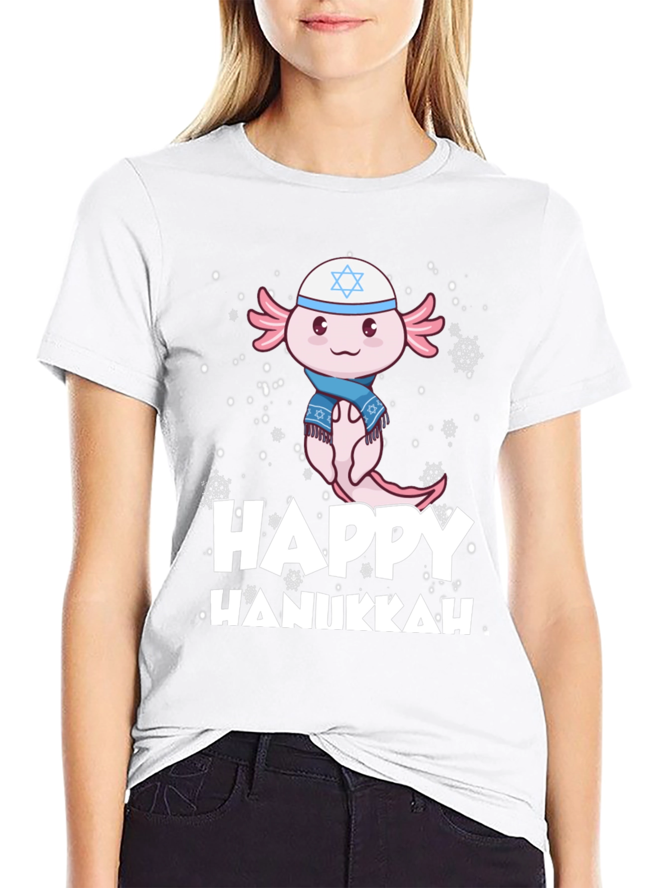Happy Hanukkah Axolotl T-Shirt