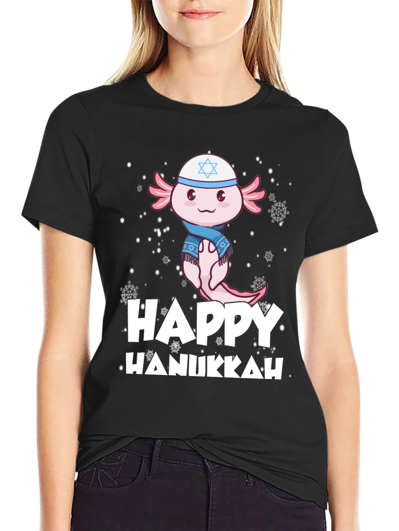 Happy Hanukkah Axolotl T-Shirt