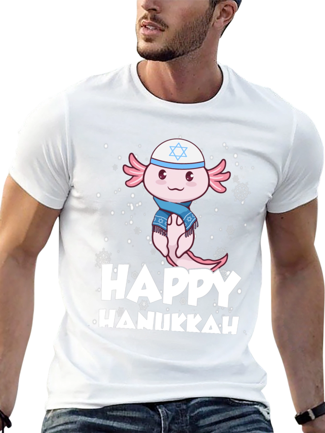 Happy Hanukkah Axolotl T-Shirt