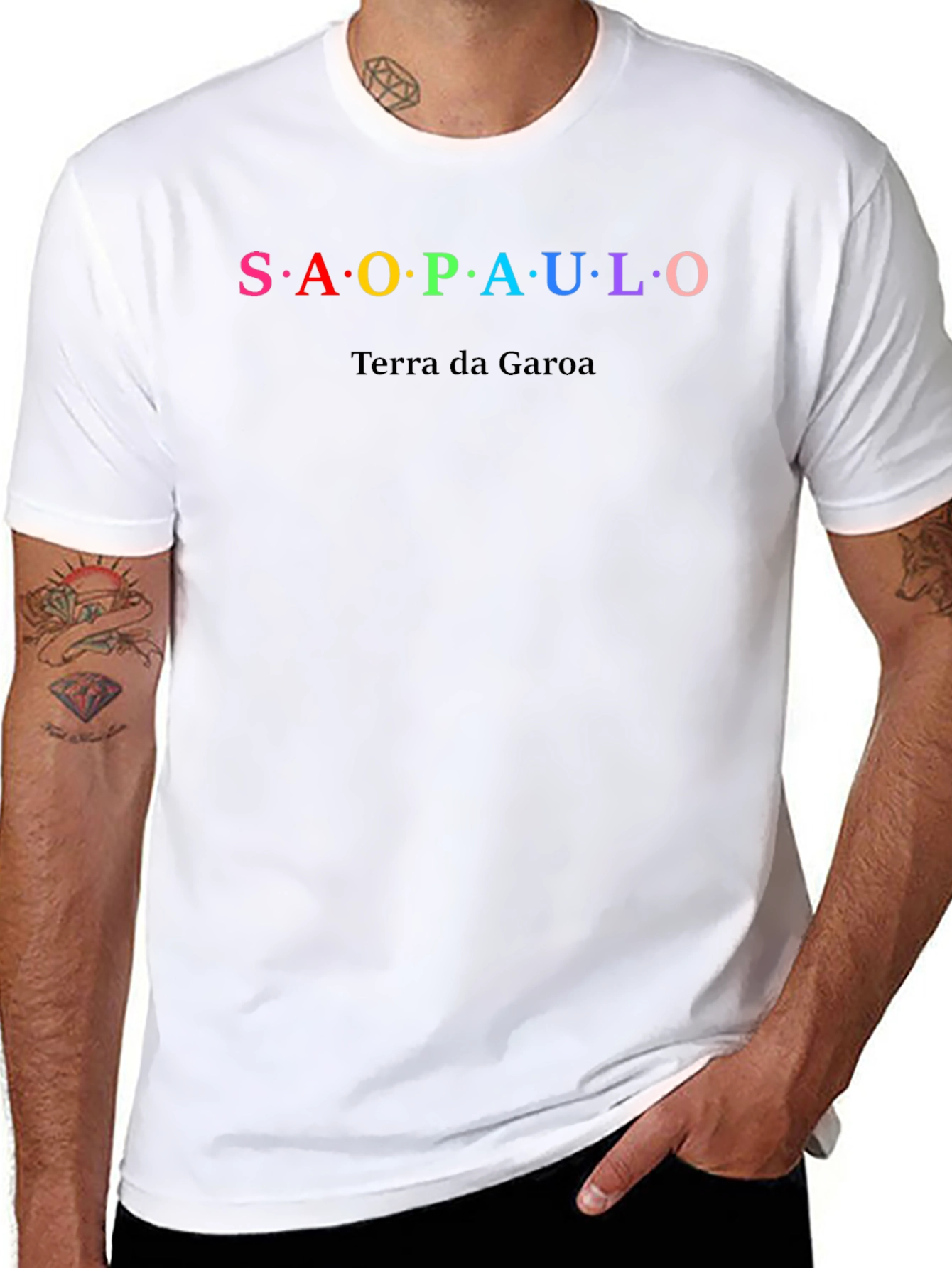 Sao Paulo T-Shirt -  Terra da Garoa Black Tee