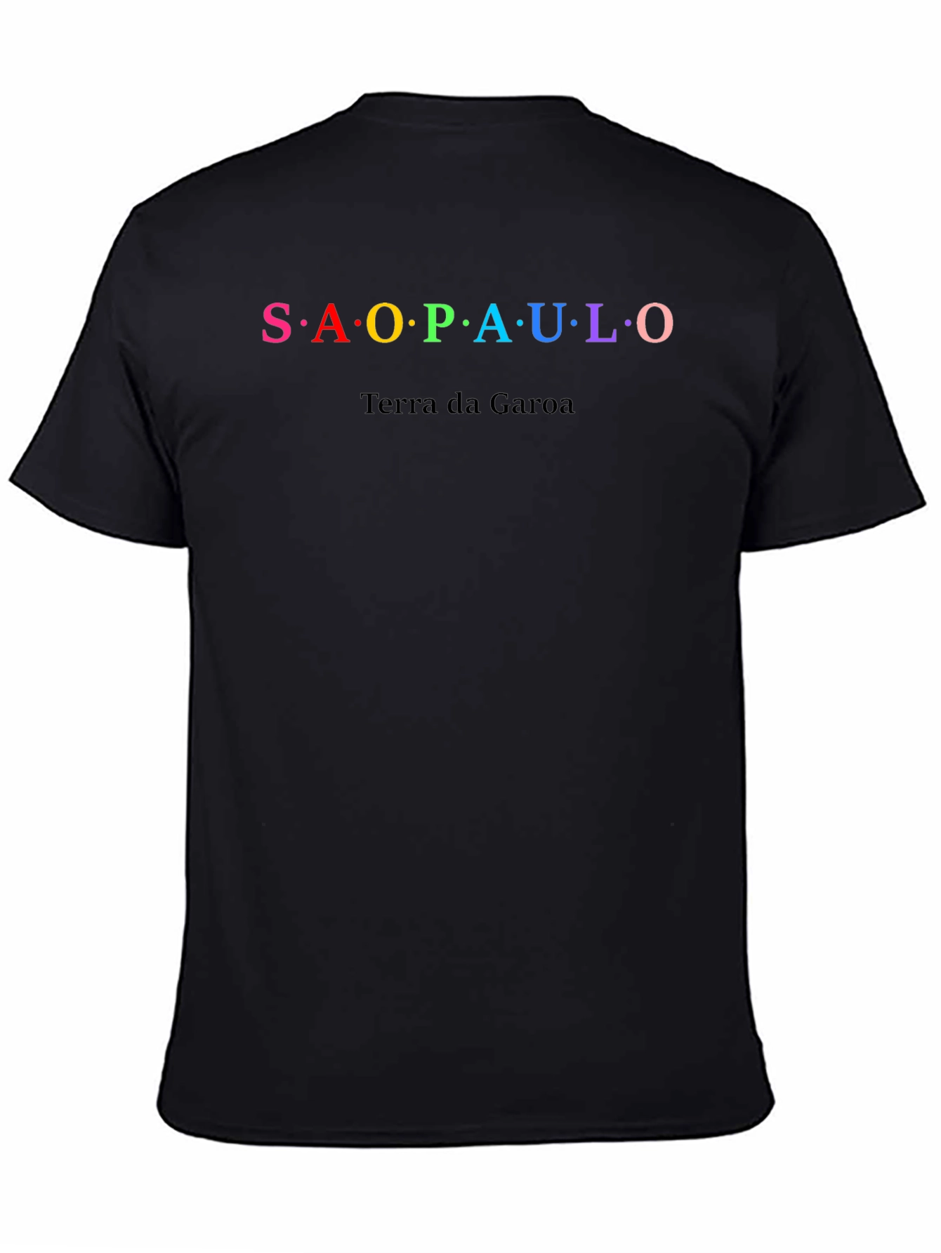 Sao Paulo T-Shirt -  Terra da Garoa Black Tee