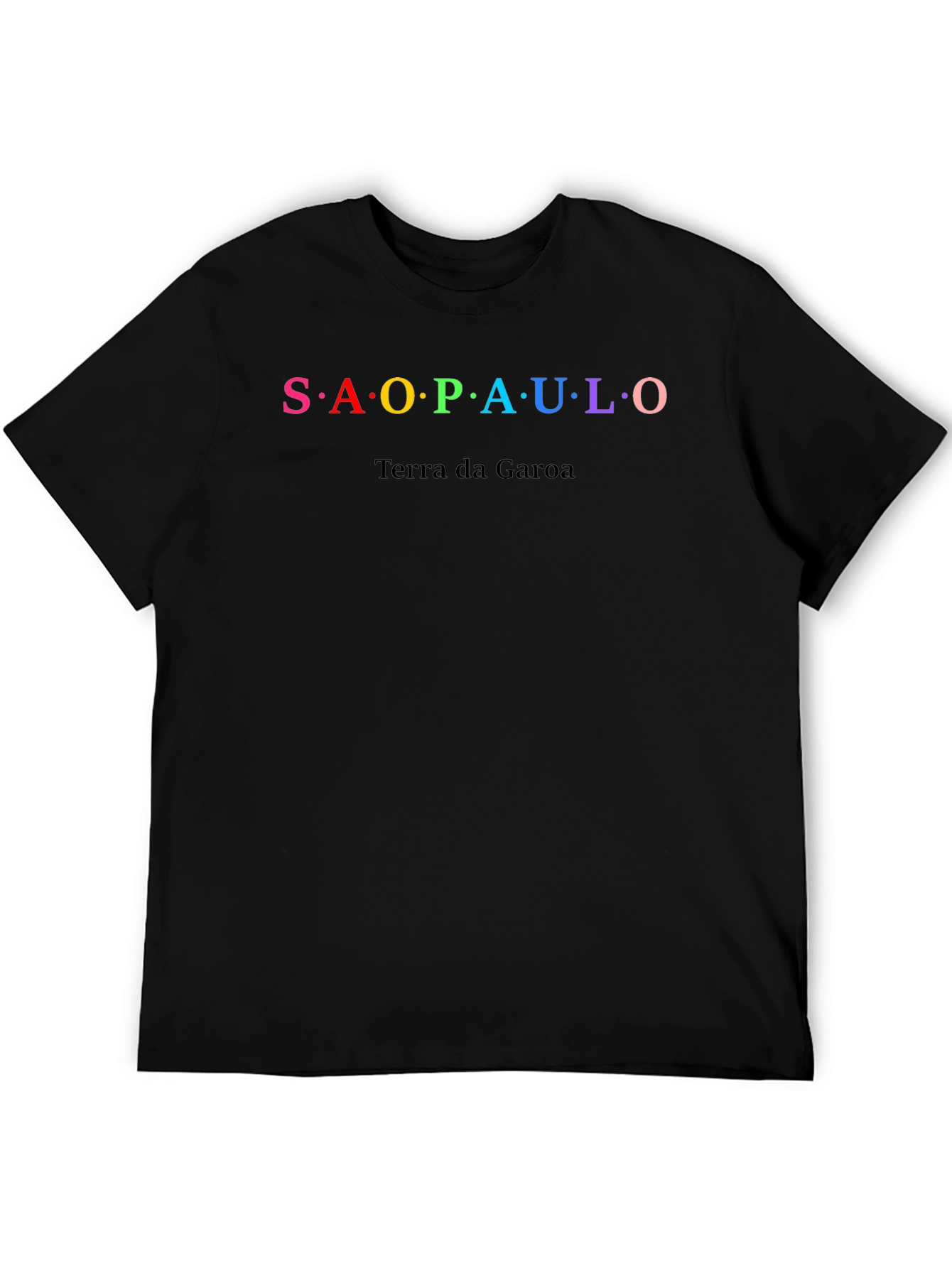 Sao Paulo T-Shirt -  Terra da Garoa Black Tee