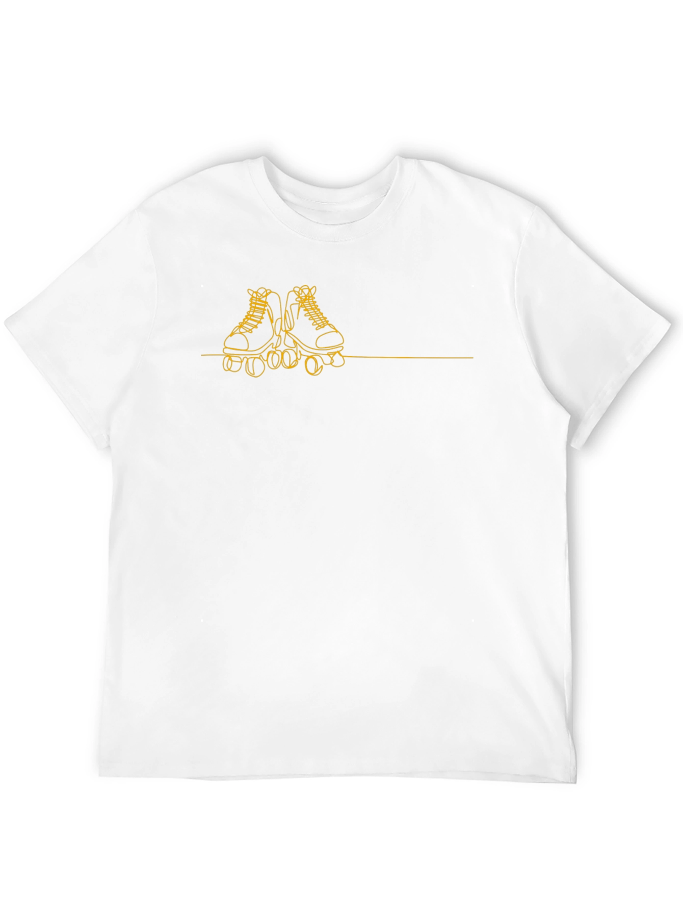 Roller Skate Graphic Tee - Black Cotton T-Shirt