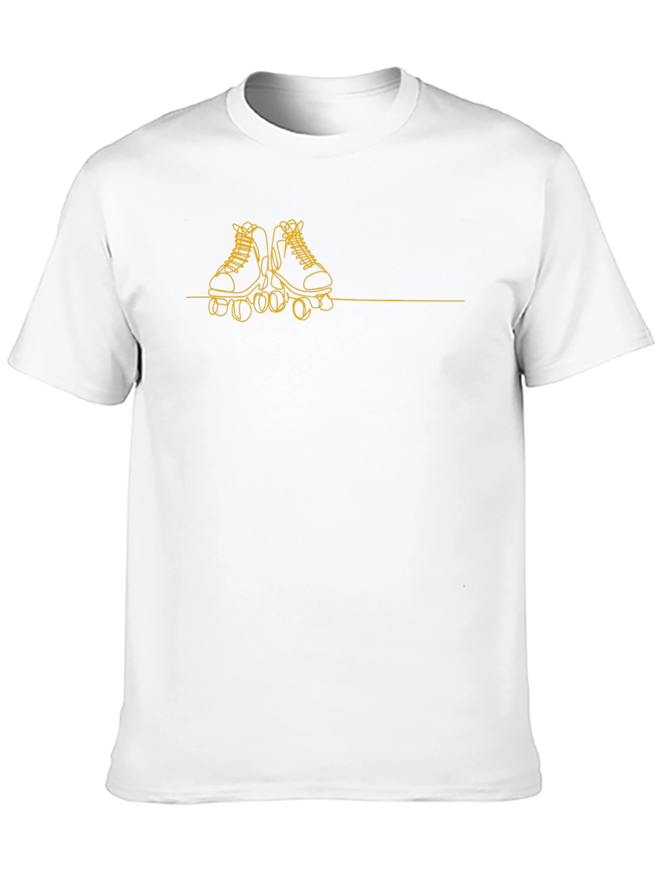 Roller Skate Graphic Tee - Black Cotton T-Shirt