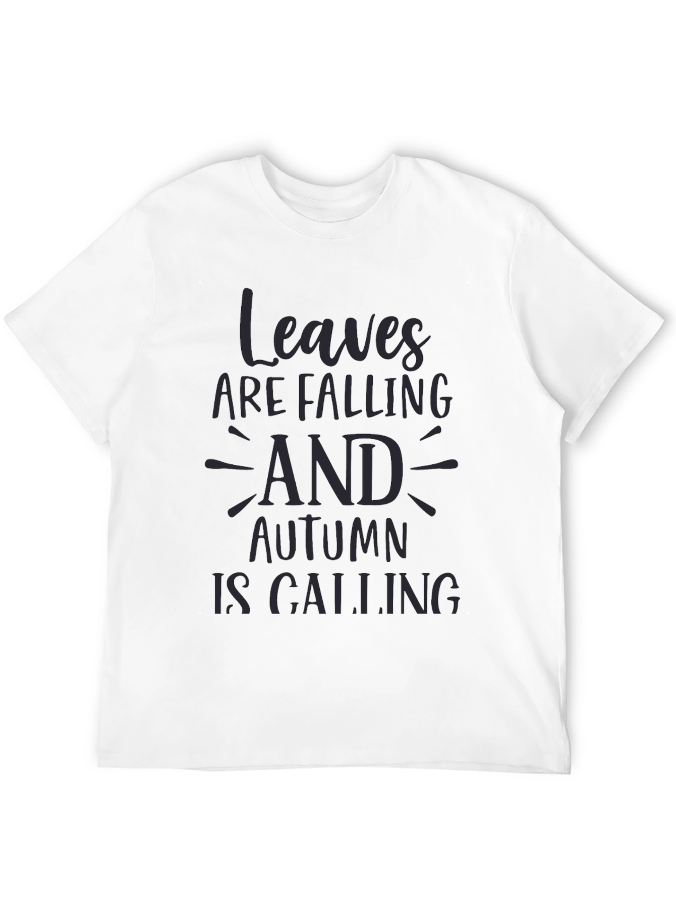 Autumn Calling Graphic Tee - Black