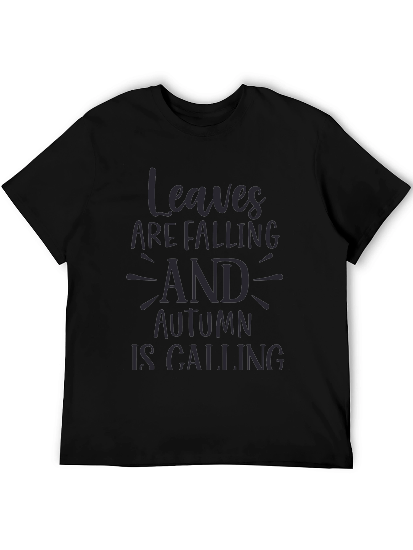 Autumn Calling Graphic Tee - Black