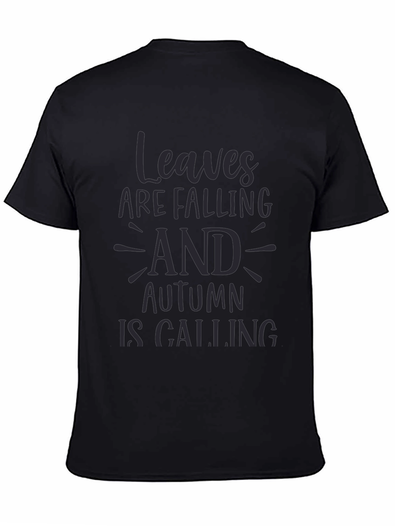 Autumn Calling Graphic Tee - Black