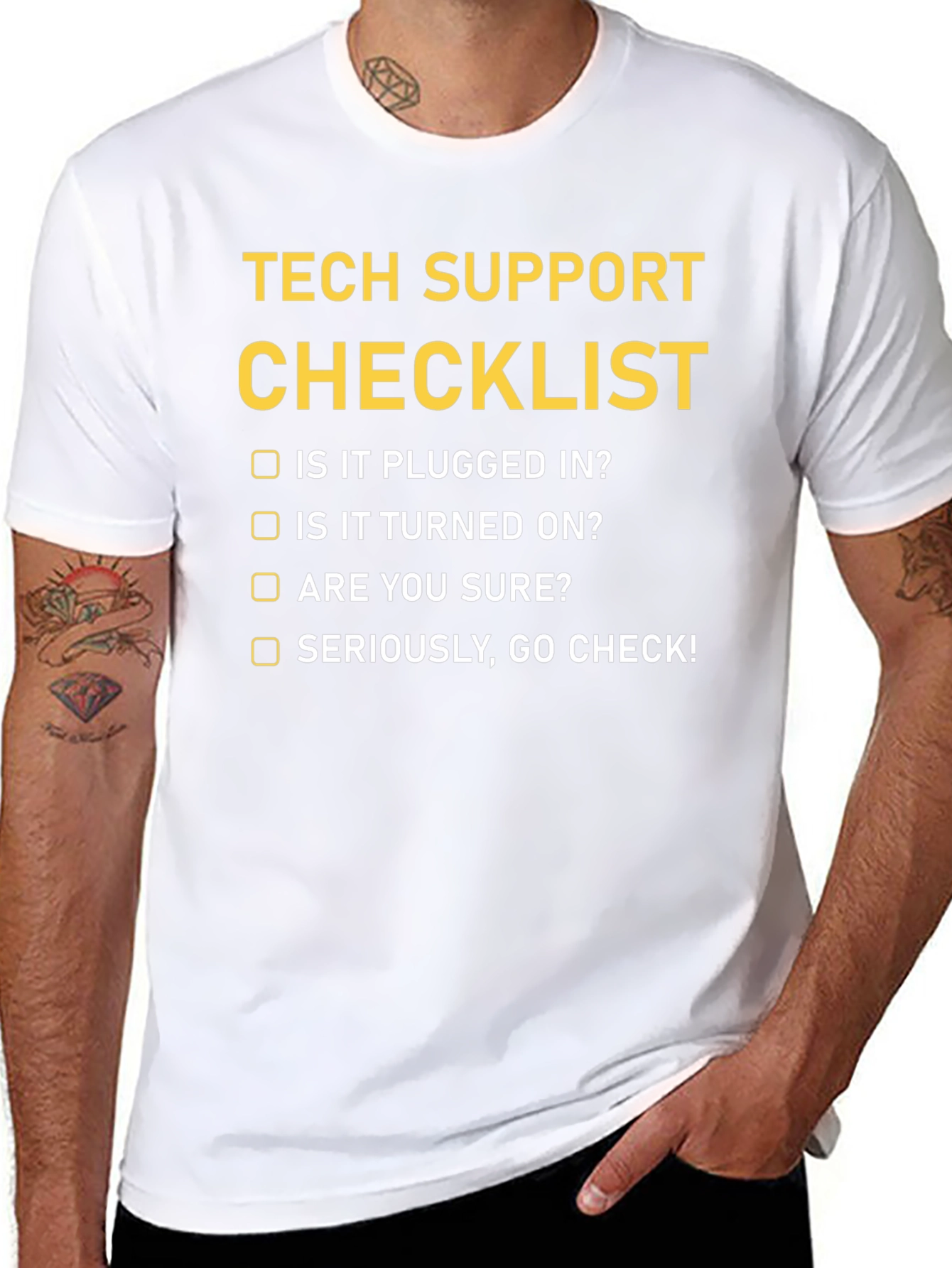 Tech Support Checklist T-Shirt