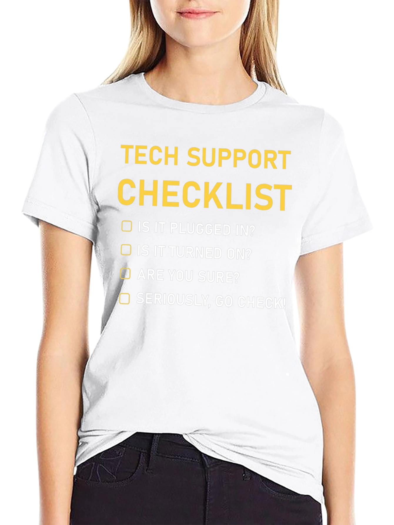 Tech Support Checklist T-Shirt