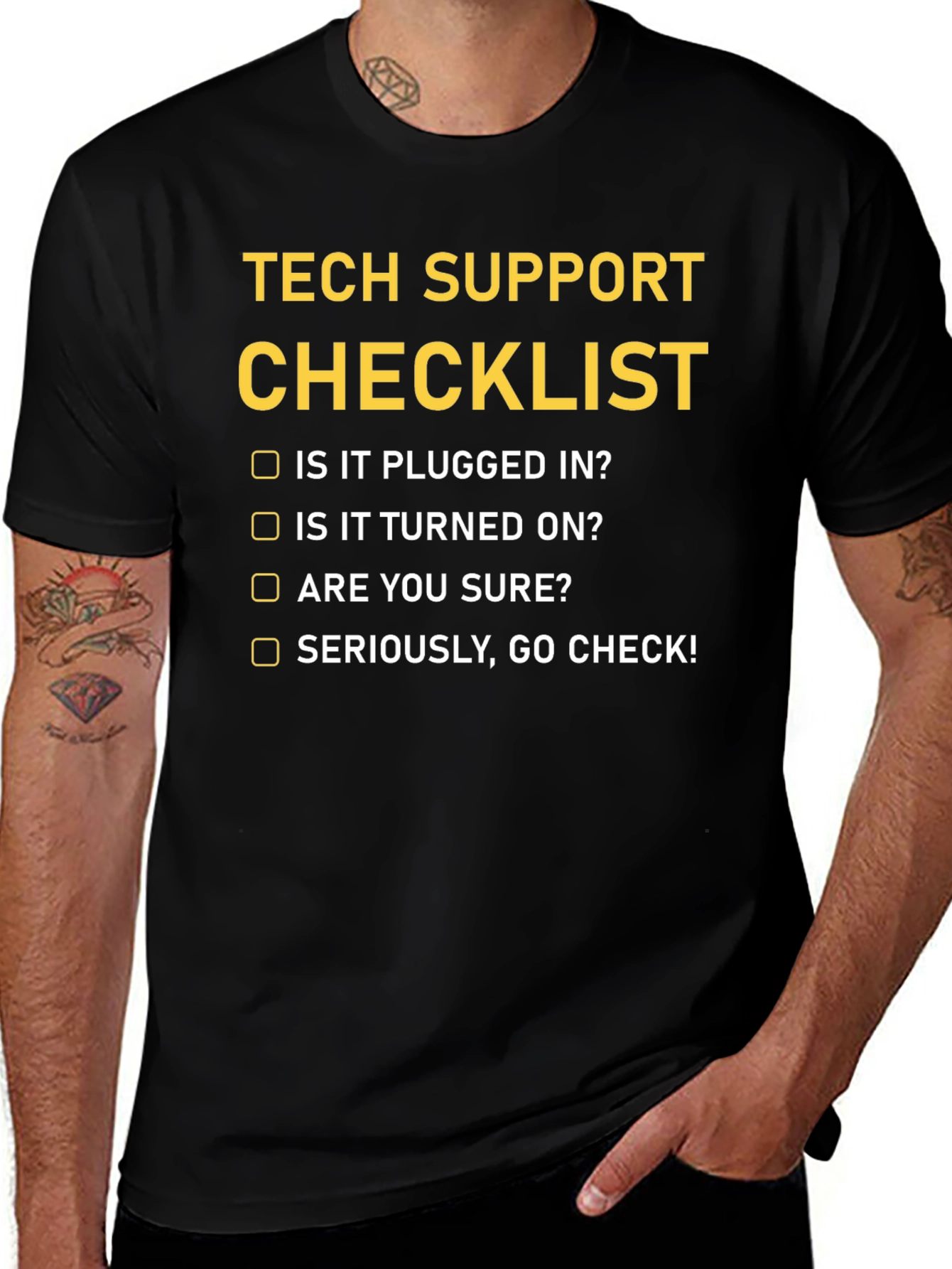 Tech Support Checklist T-Shirt