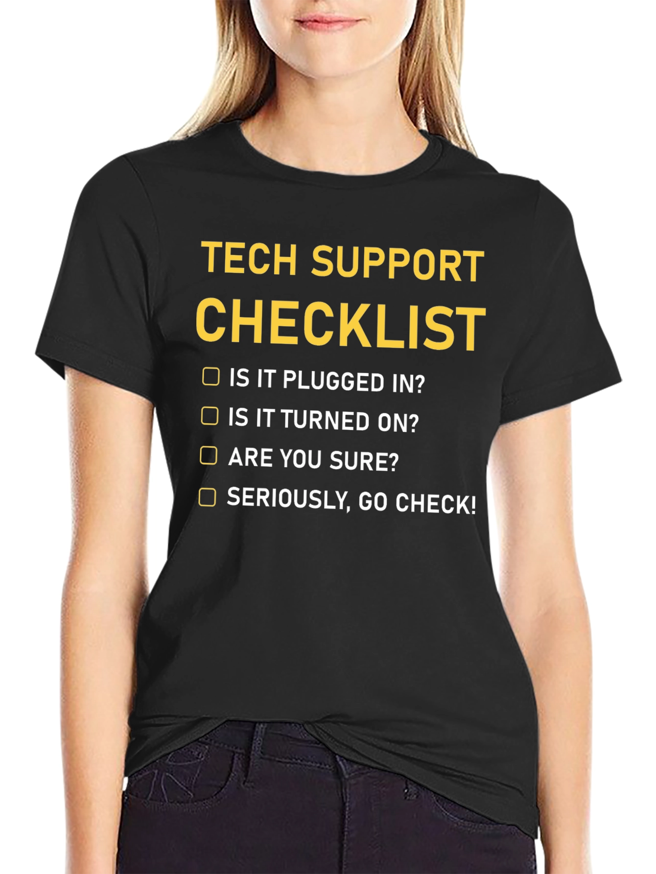 Tech Support Checklist T-Shirt