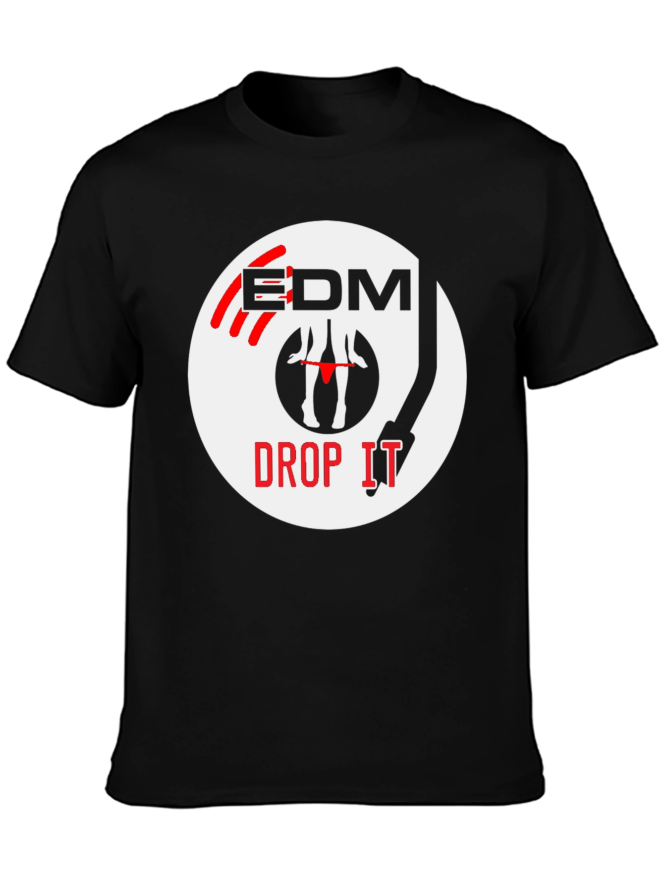 EDM Drop It T-Shirt - Turntable Graphic Tee