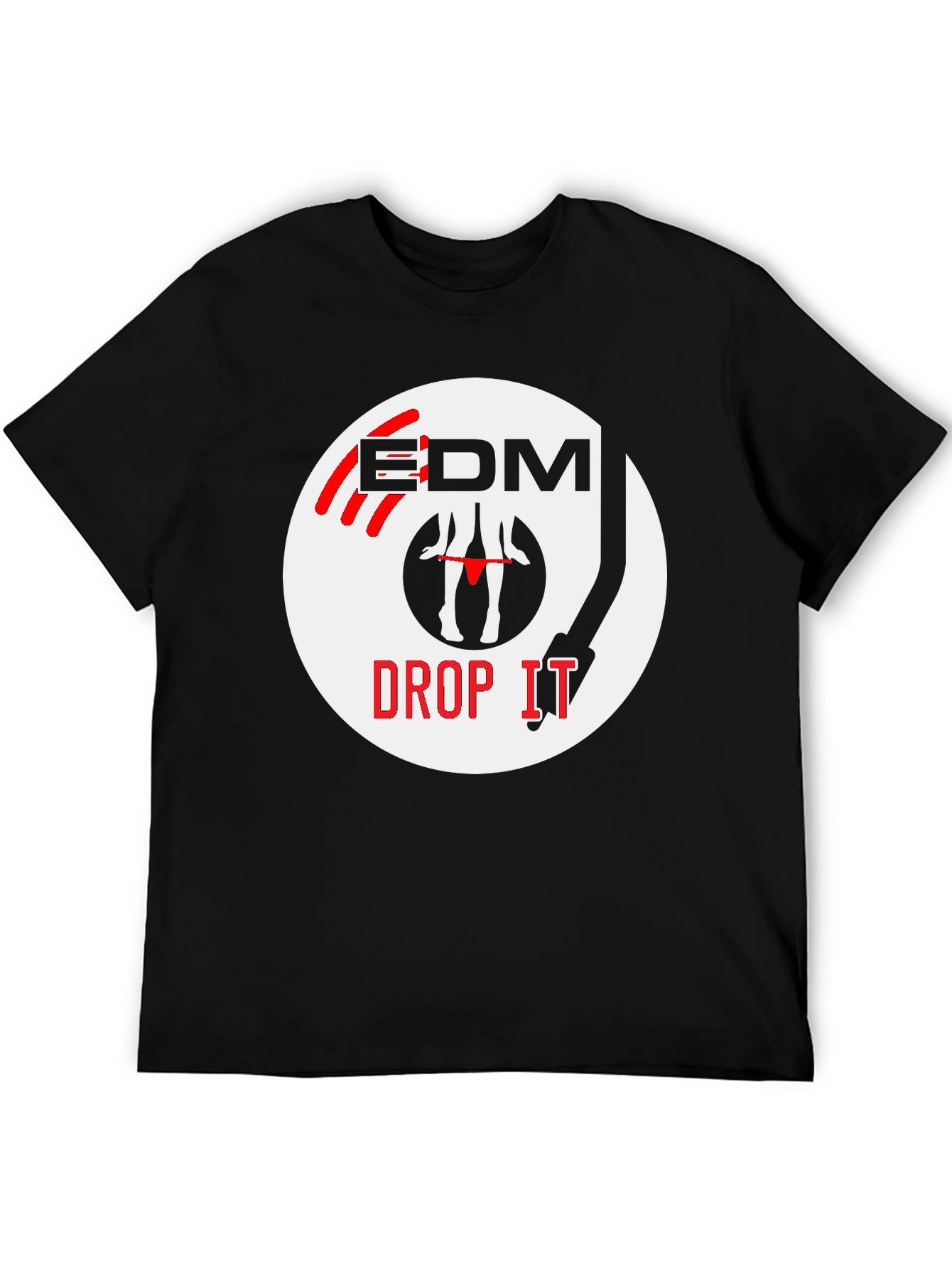 EDM Drop It T-Shirt - Turntable Graphic Tee