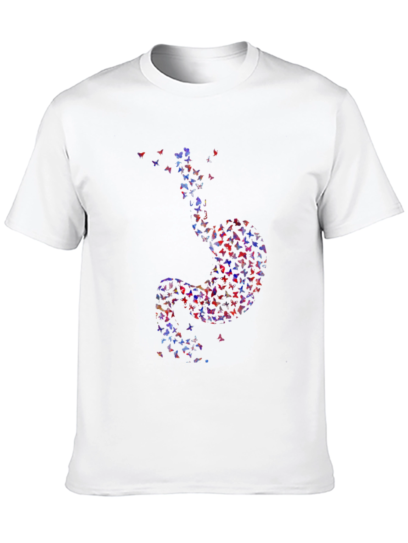 Butterfly Stomach Graphic Tee - Unique Design