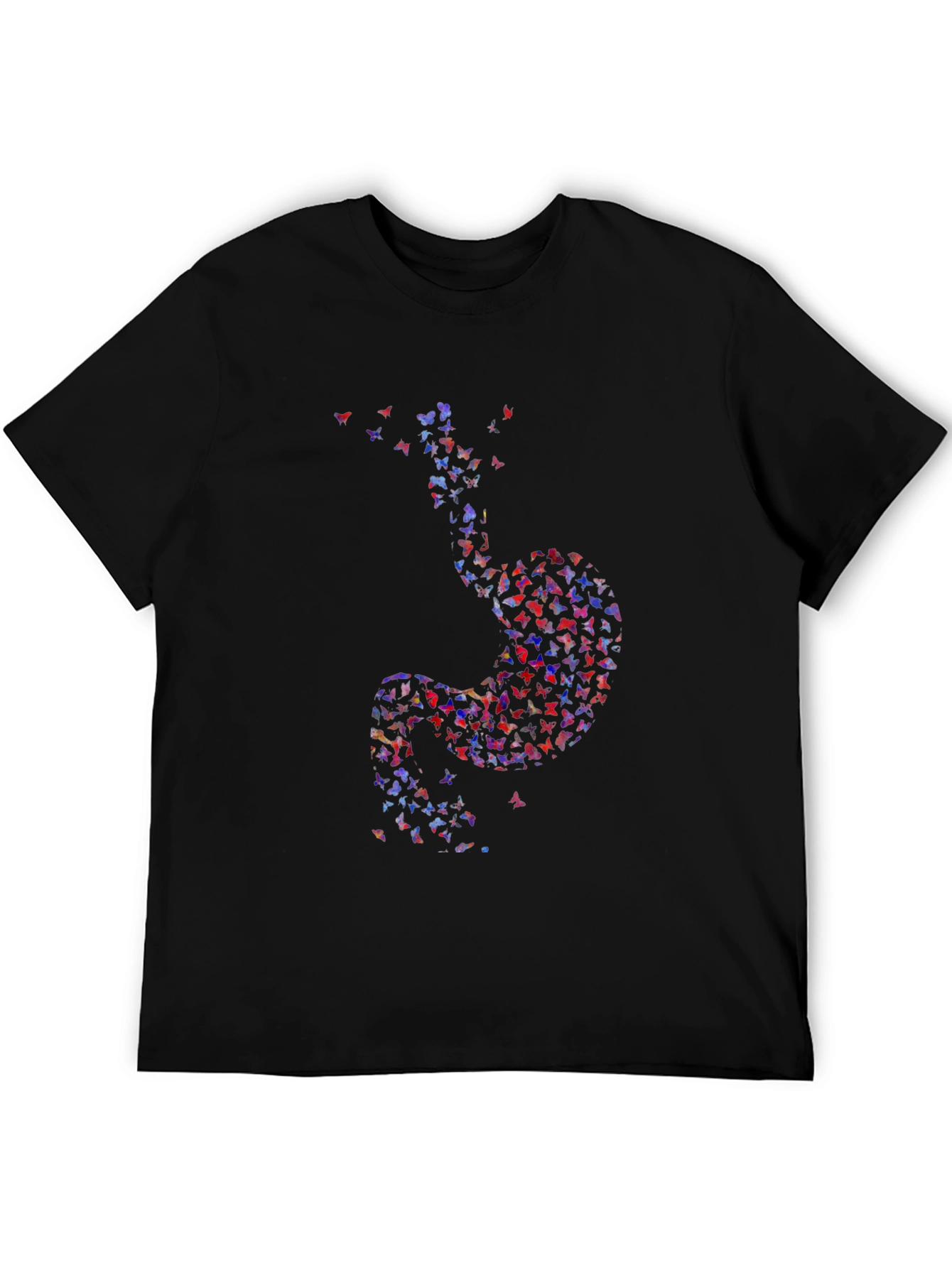 Butterfly Stomach Graphic Tee - Unique Design