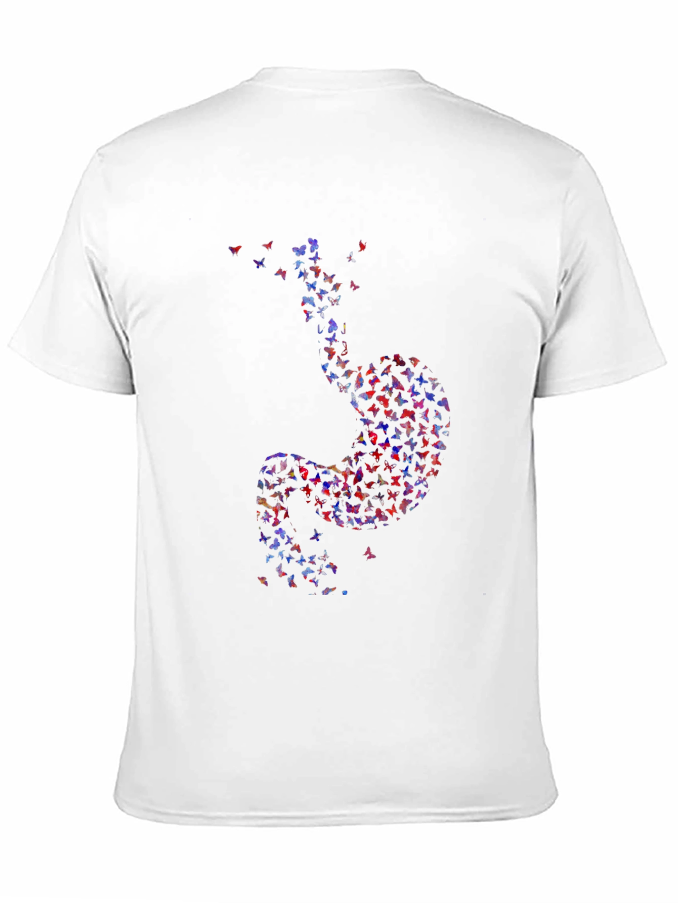 Butterfly Stomach Graphic Tee - Unique Design
