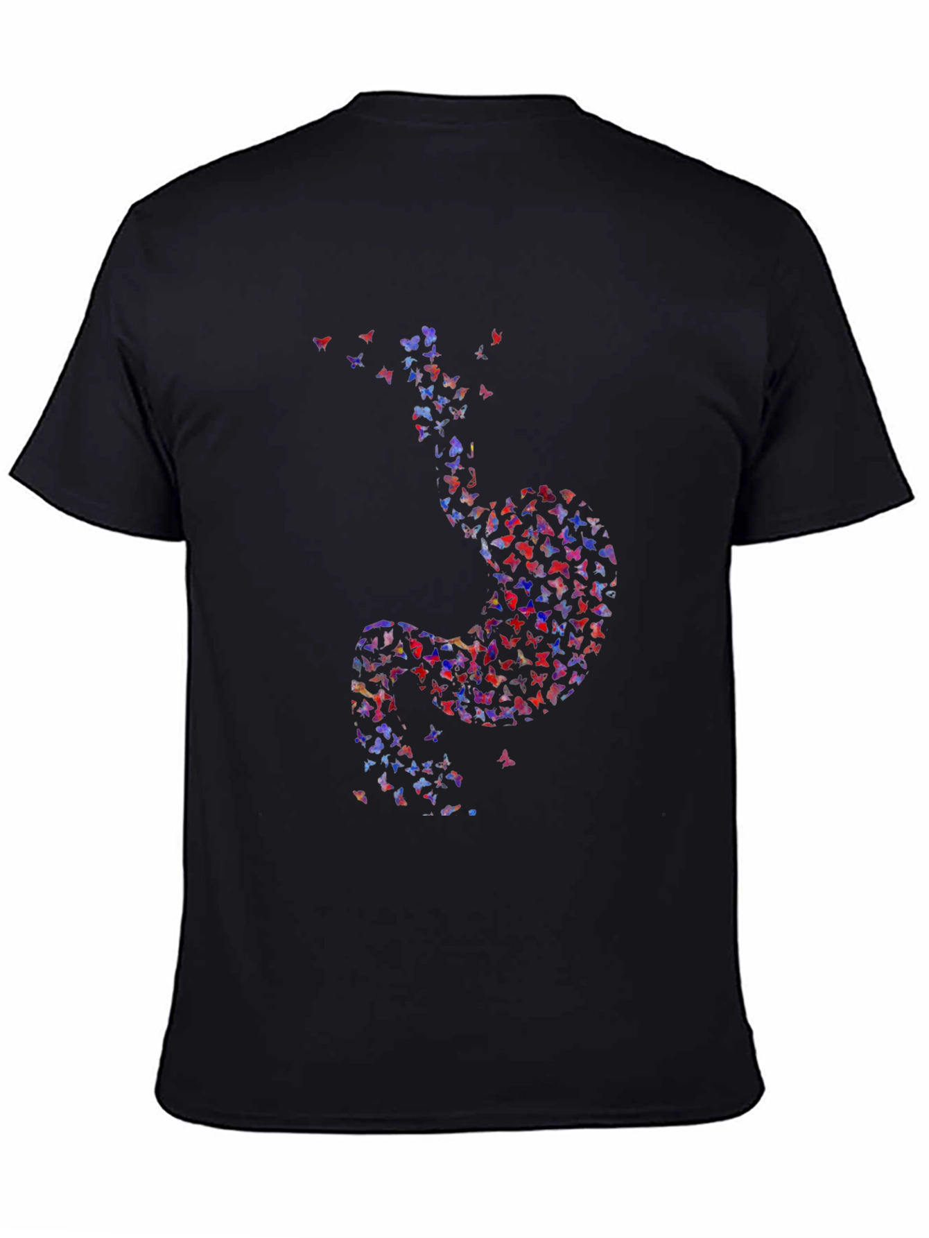 Butterfly Stomach Graphic Tee - Unique Design