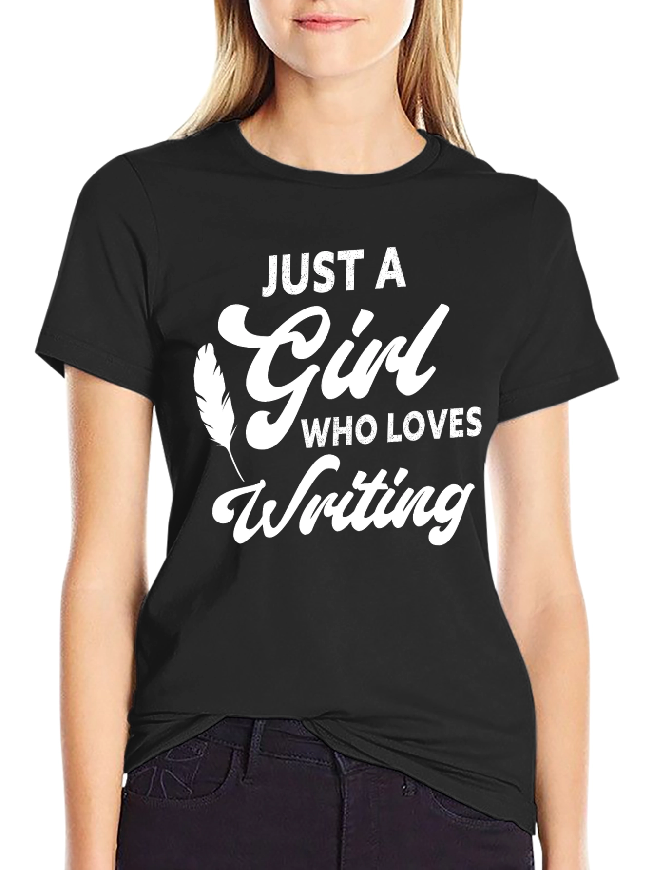 Just A Girl Who Loves Writing T-Shirt