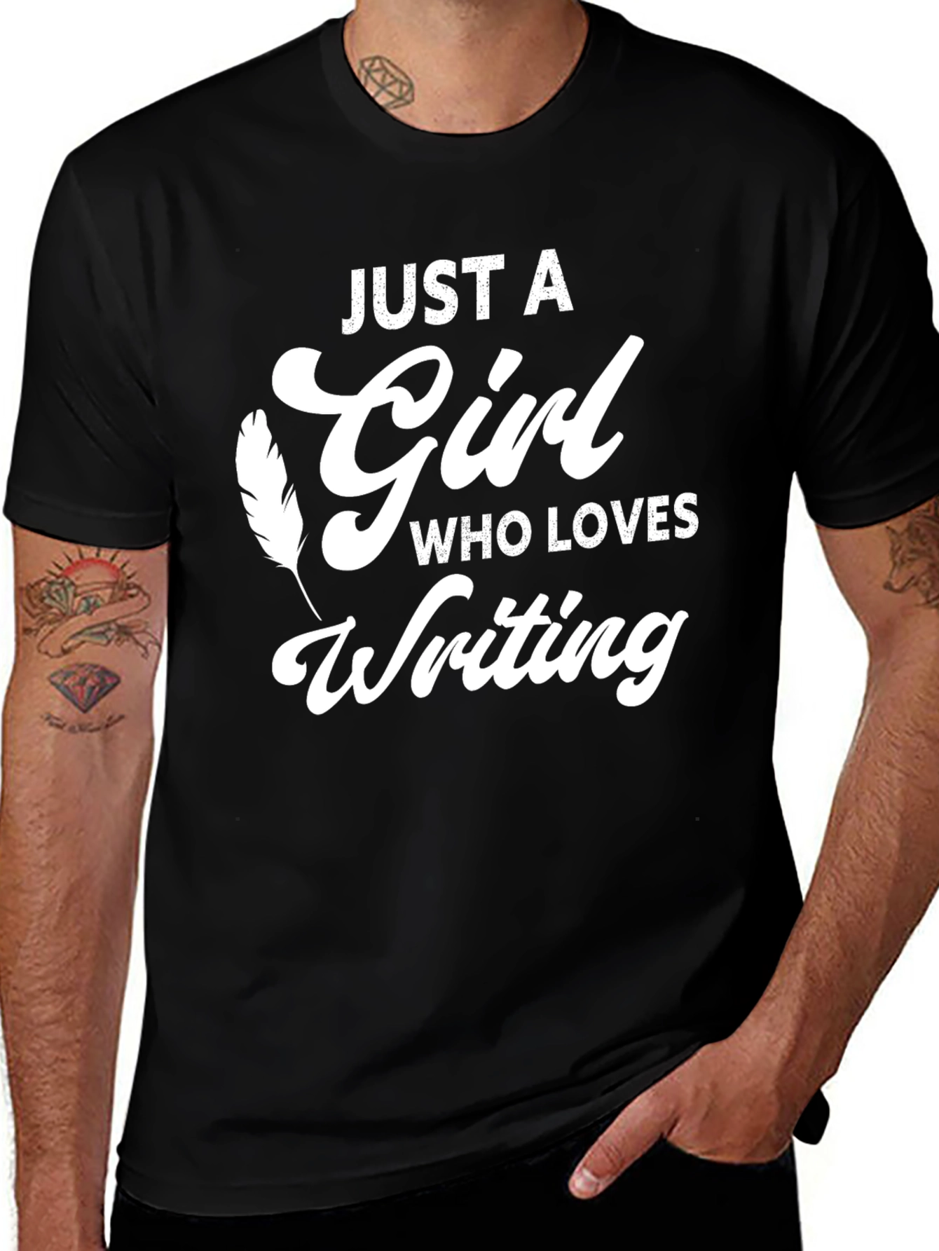Just A Girl Who Loves Writing T-Shirt