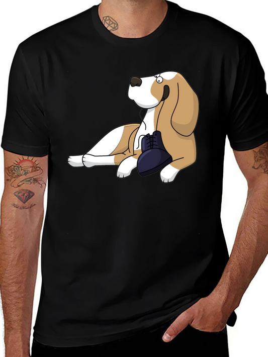 Dog with Shoe Graphic Tee
