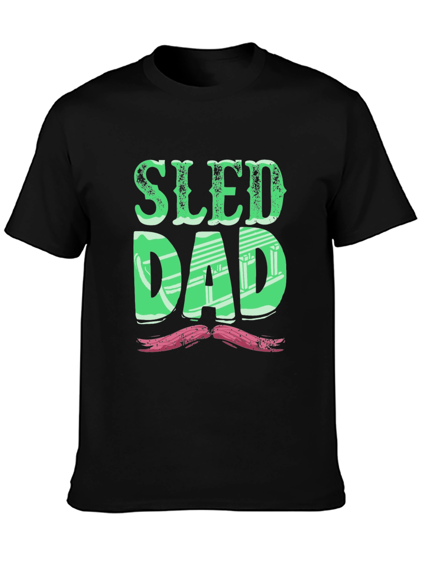 Sled Dad T-Shirt - Fun Winter Apparel