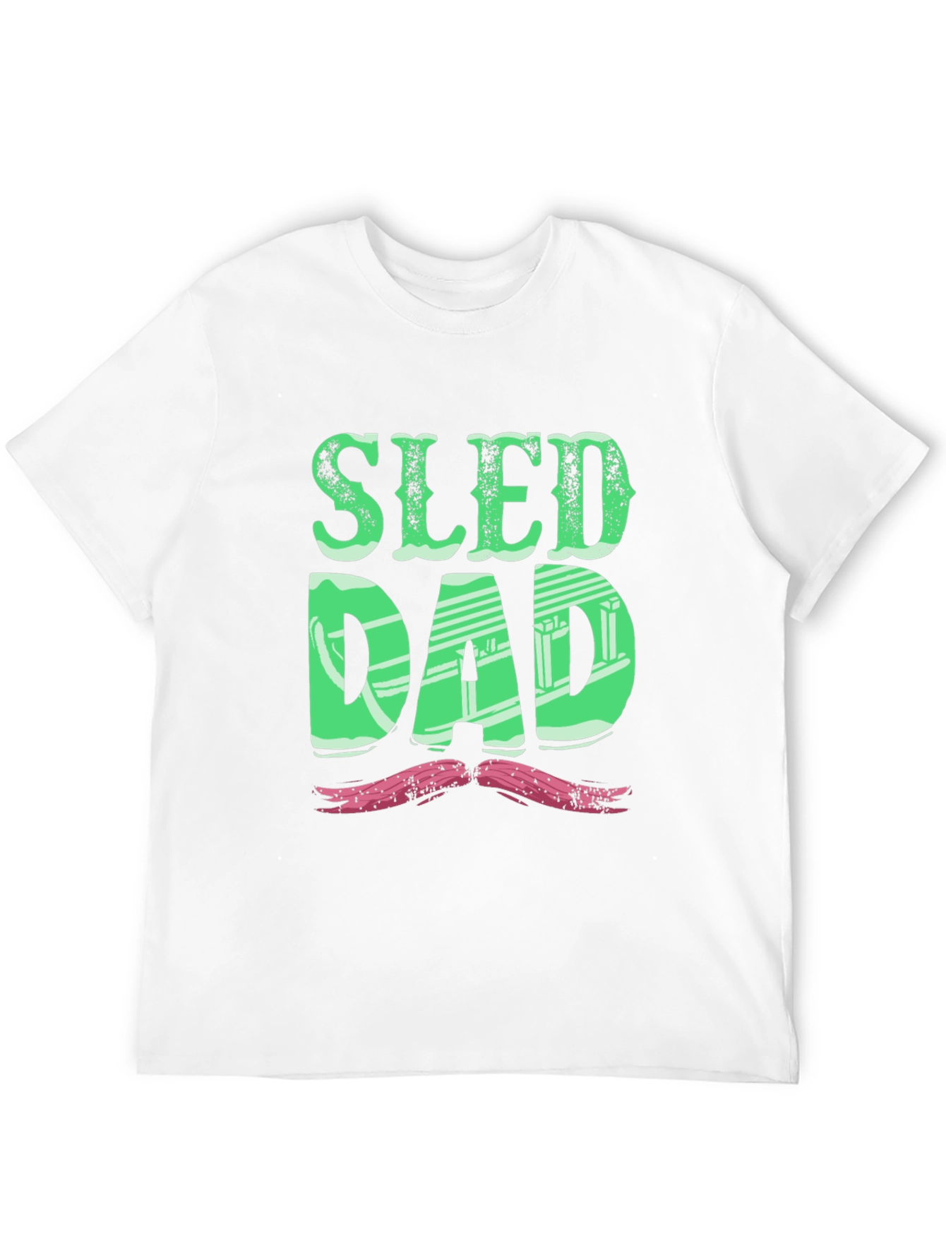 Sled Dad T-Shirt - Fun Winter Apparel