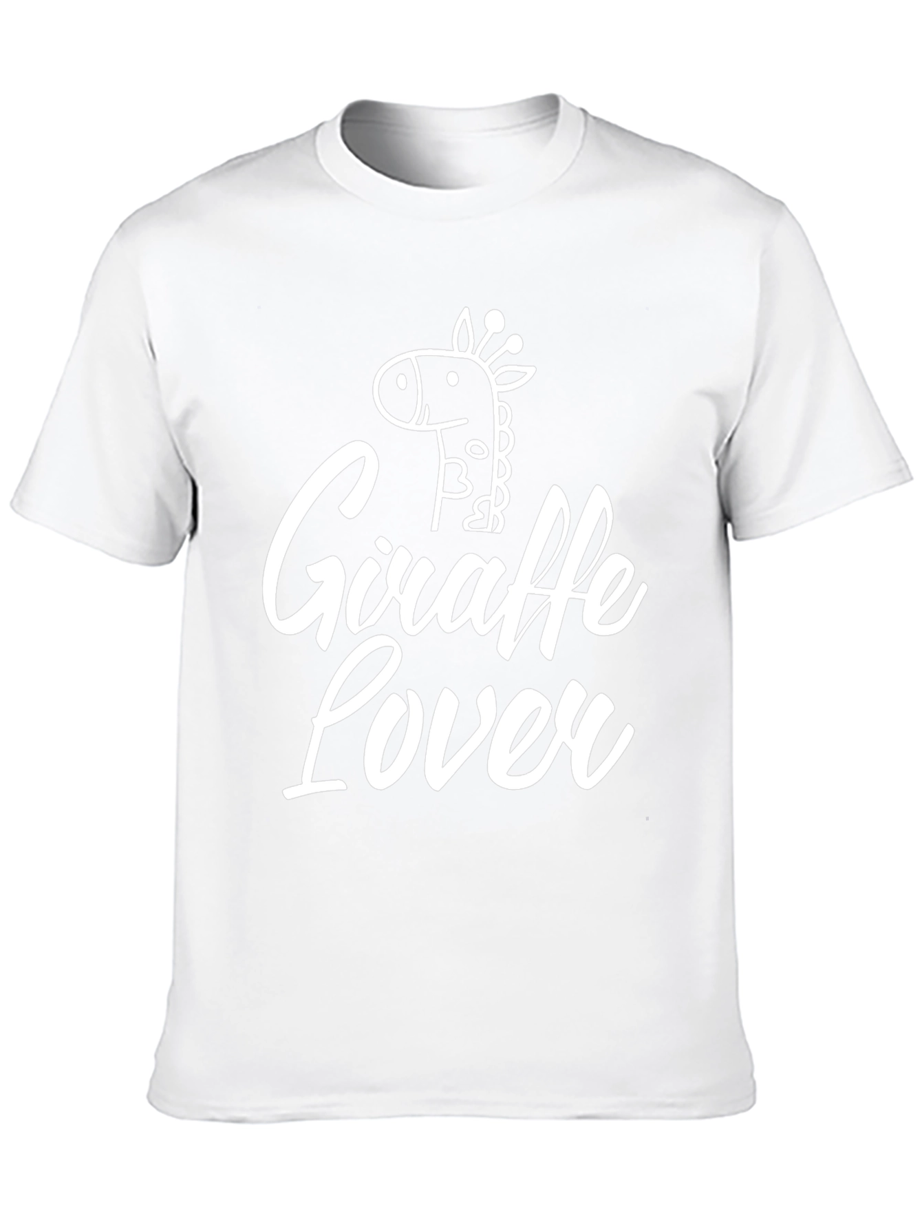 Giraffe Lover T-Shirt - Cute Cartoon Animal Tee