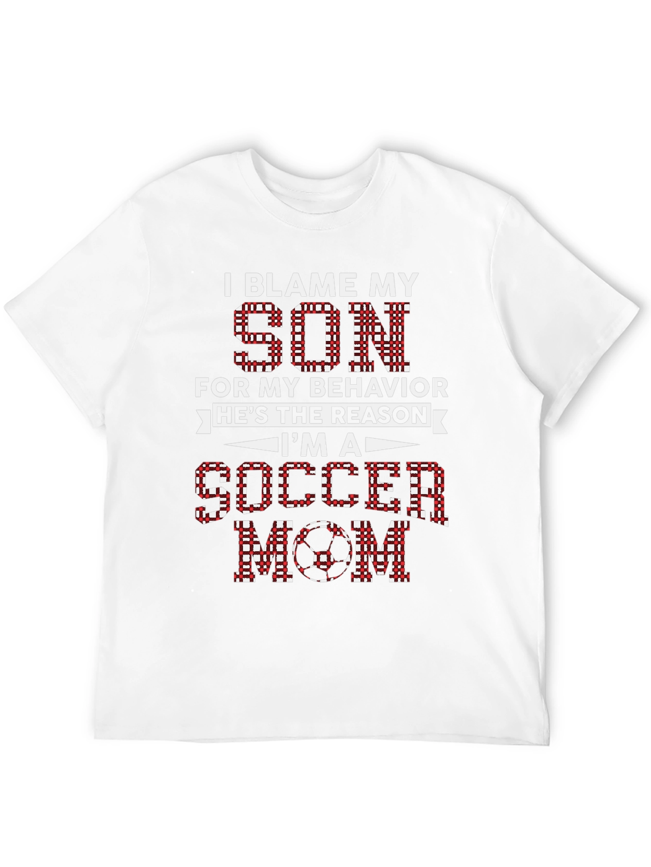 I Blame My Son Soccer Mom Graphic Tee