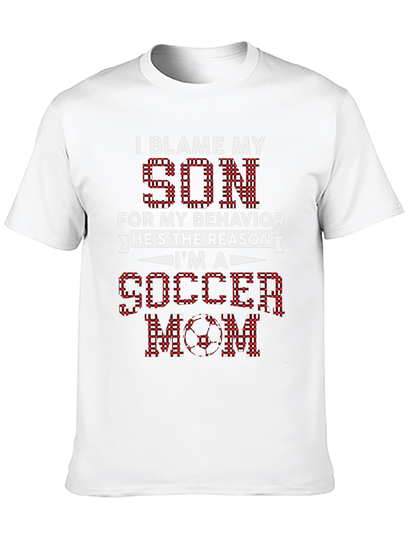 I Blame My Son Soccer Mom Graphic Tee