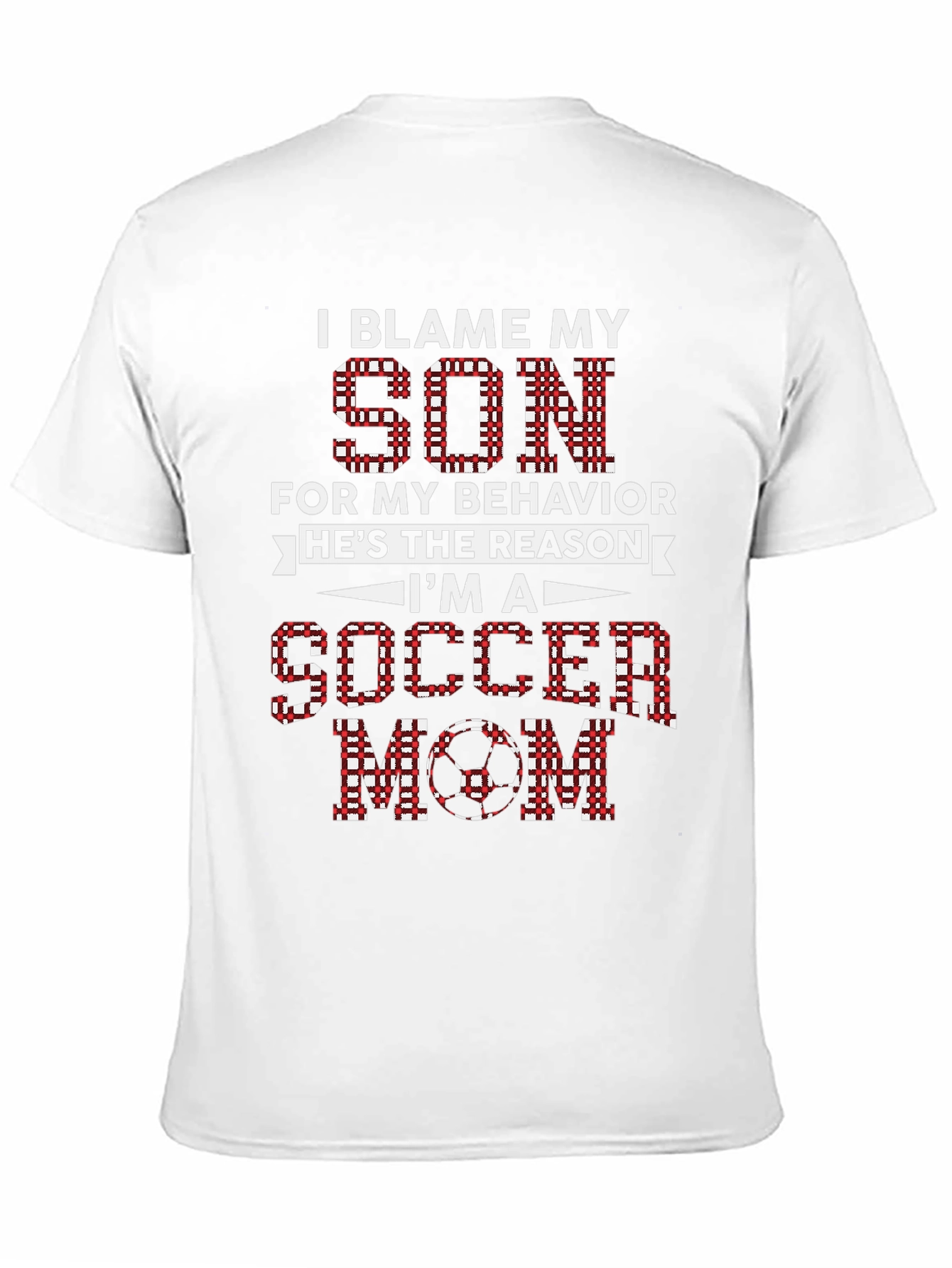 I Blame My Son Soccer Mom Graphic Tee