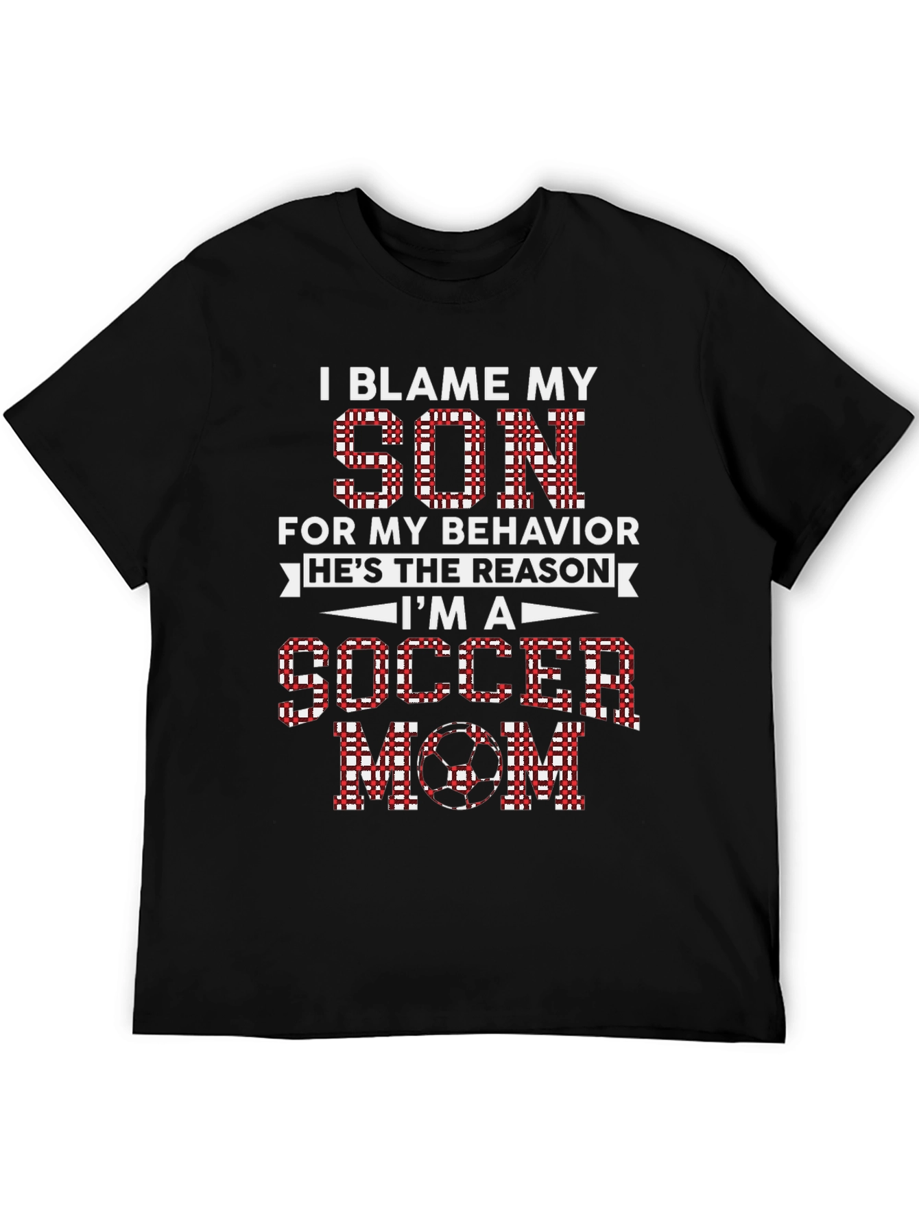 I Blame My Son Soccer Mom Graphic Tee