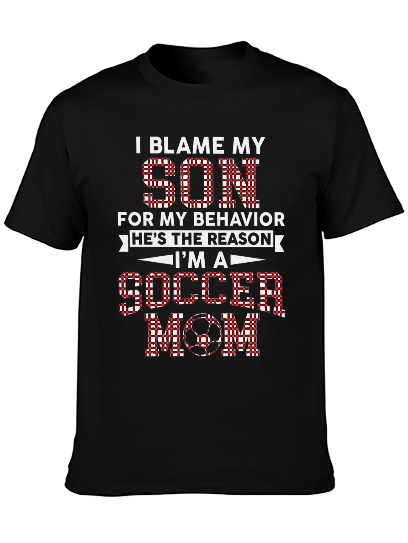 I Blame My Son Soccer Mom Graphic Tee