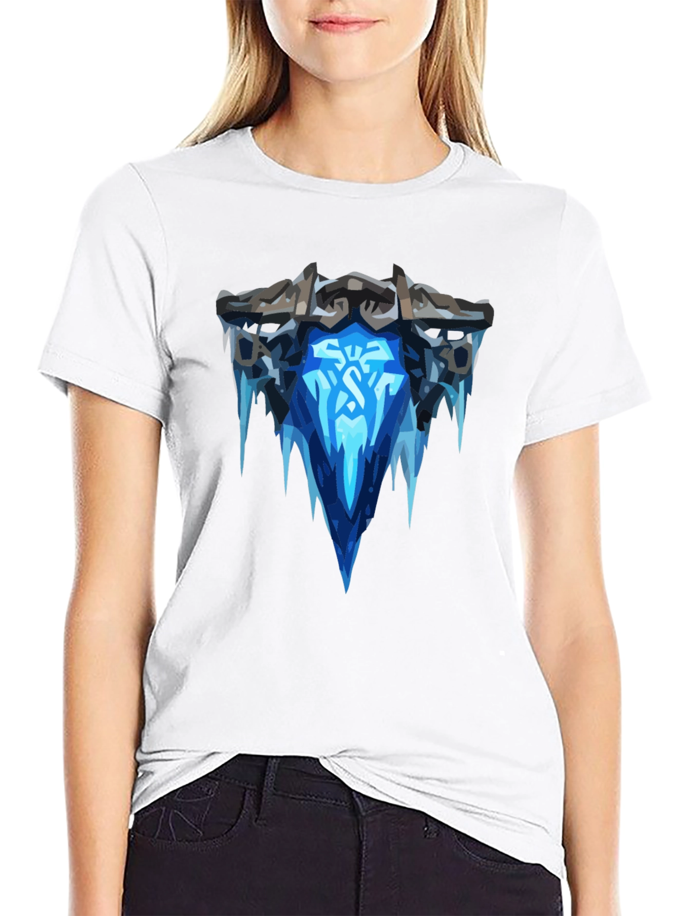 Ice Crown Black T-Shirt - Graphic Tee