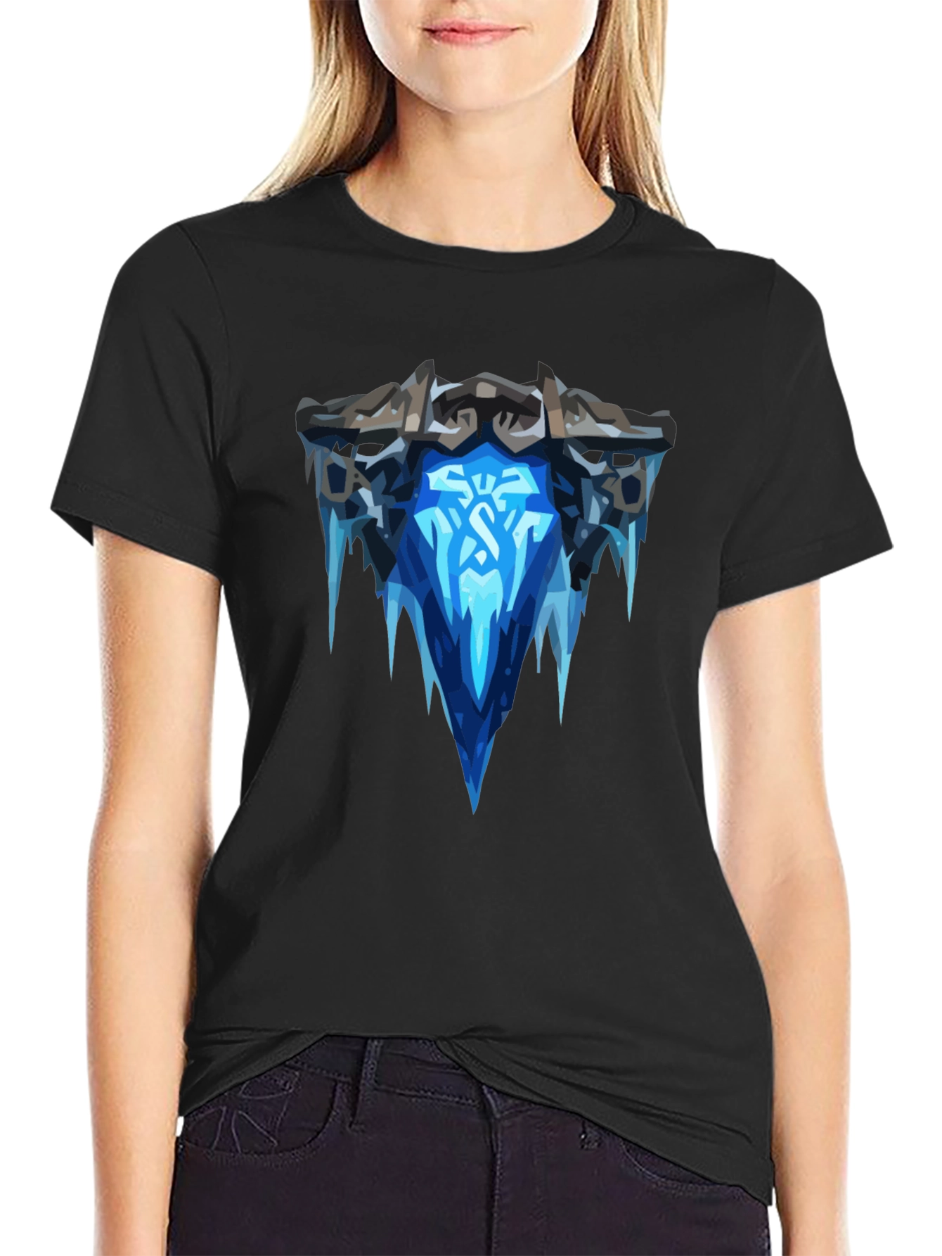 Ice Crown Black T-Shirt - Graphic Tee